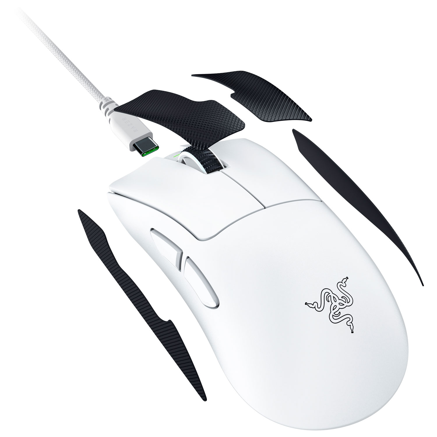 Souris de jeu optique sans fil DeathAdder V4 Pro de Razer - Blanc
