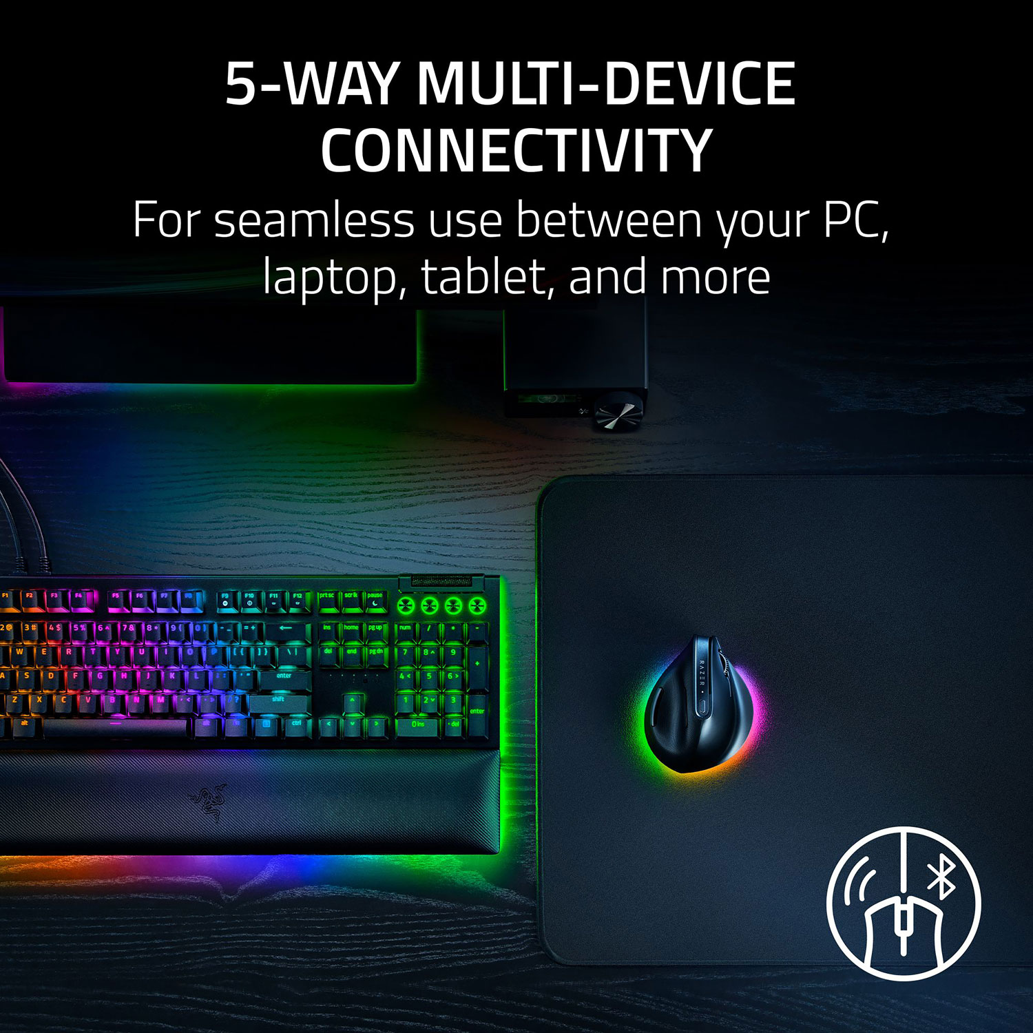 Souris de jeu sans fil ergonomique Pro Click V2 de Razer