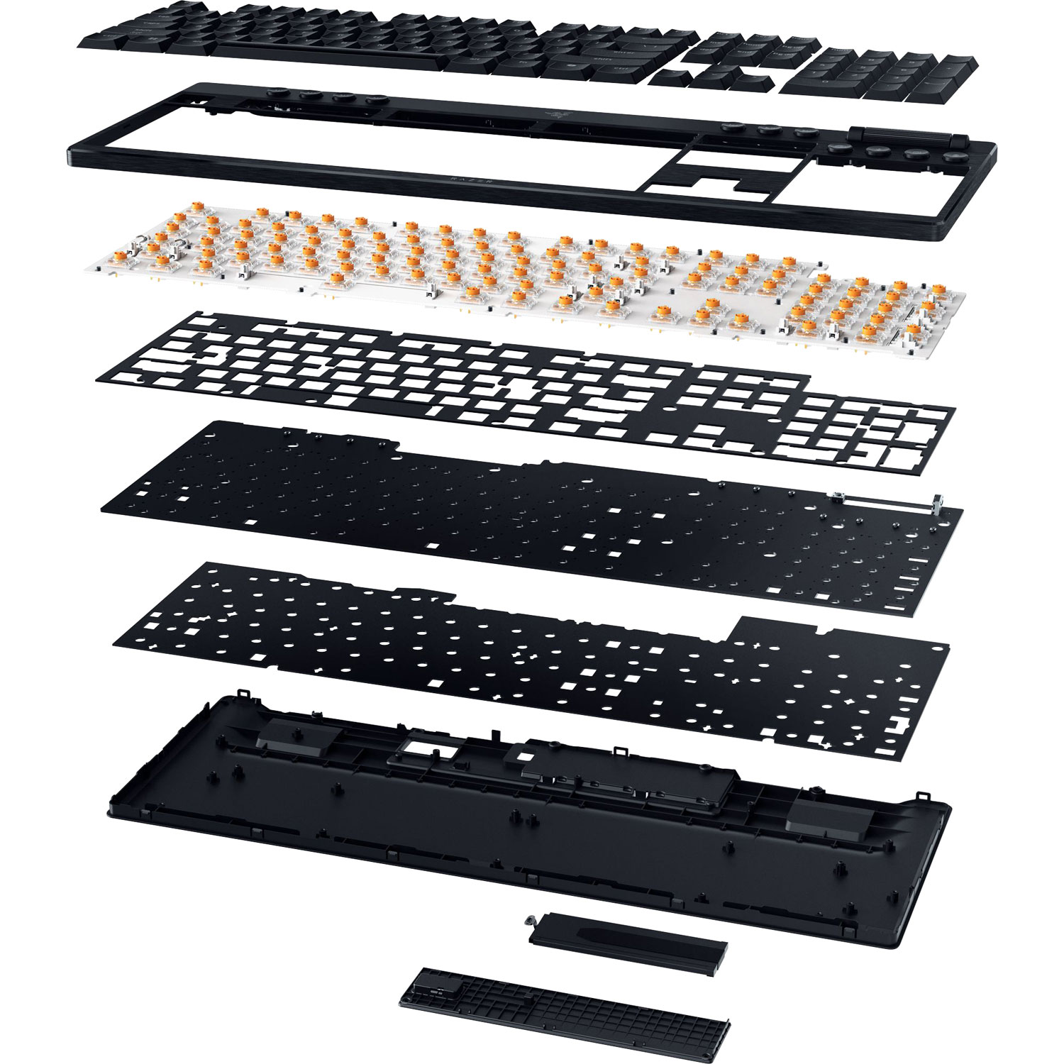 Clavier de jeu pleine grandeur rétroéclairé à touches mécaniques sans fil de Razer