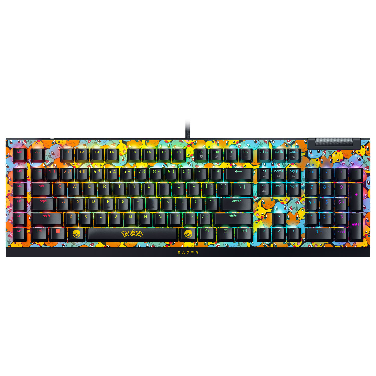 Razer BlackWidow V4X Pokemon Backlite Green Mechanical Switches