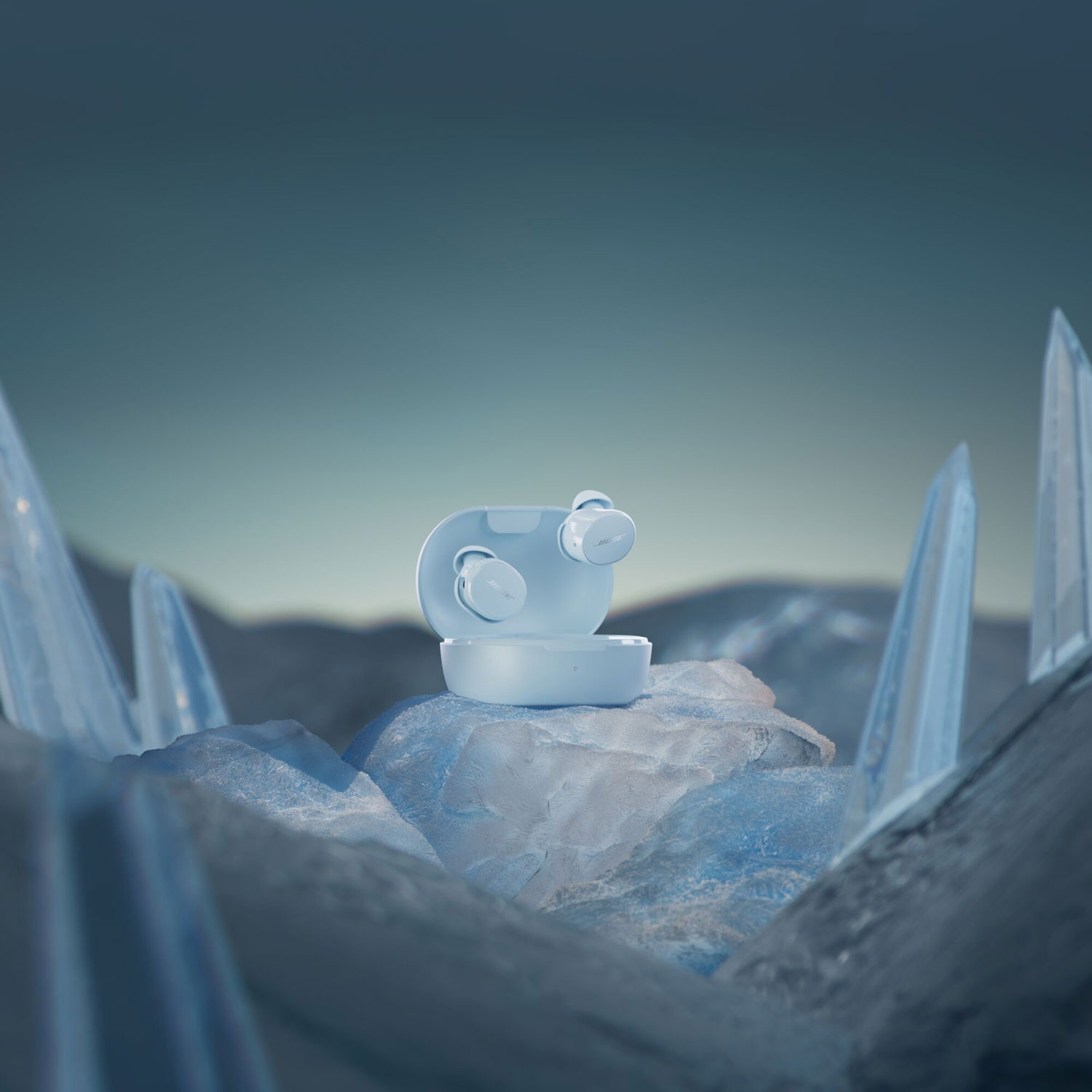 Écouteurs boutons Bluetooth à suppression du bruit QuietComfort de Bose - Bleu glacier