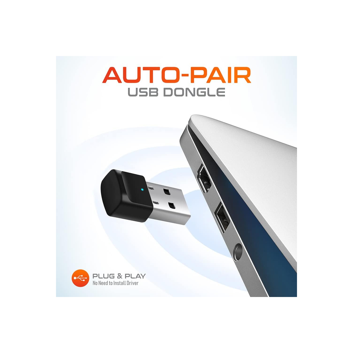 Casque d'écoute Bluetooth à suppression du bruit de Delton avec station de recharge et clé USB – Noir