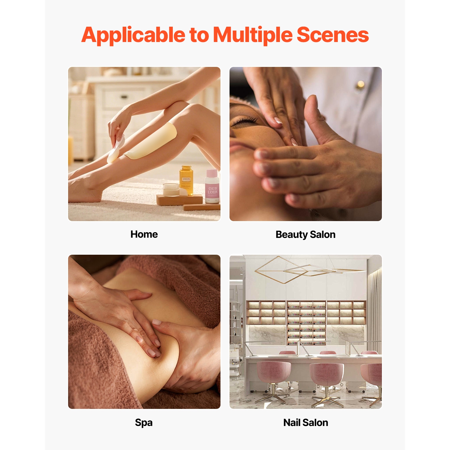 VEVOR 600ML Single Wax Warmer, Professional Wax Warmer for Hair Removal, 32 ℉ to 176℉ Adjustable Electric Waxing Heater Pot with 100PCS Waxing Sticks