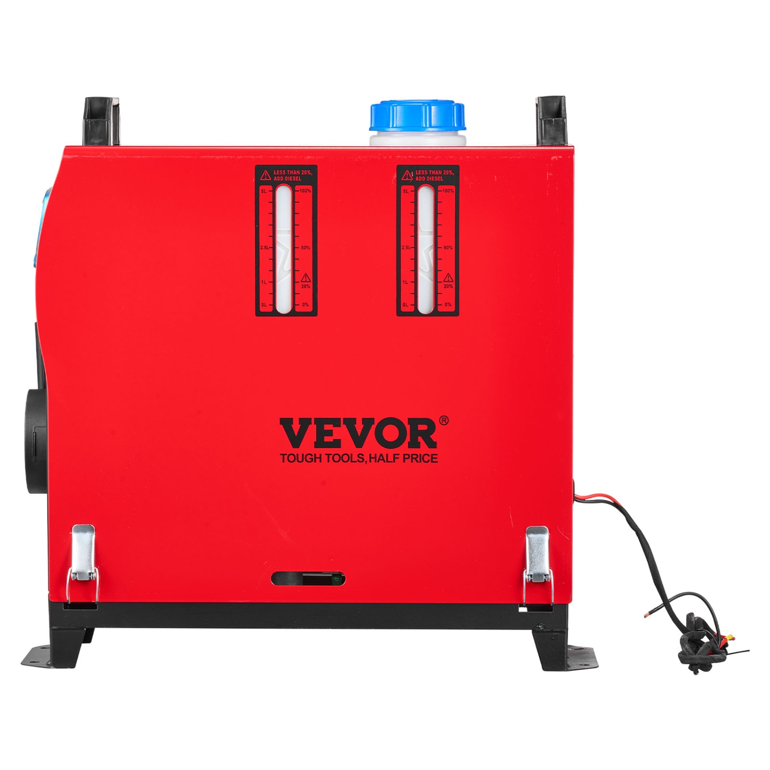 VEVOR 8 kW DC12-24V Diesel Air Heater, Fast Heating Diesel Parking Heater with Remote Control and Blue LCD Switch, Low Noise, Pre-Heating Function,