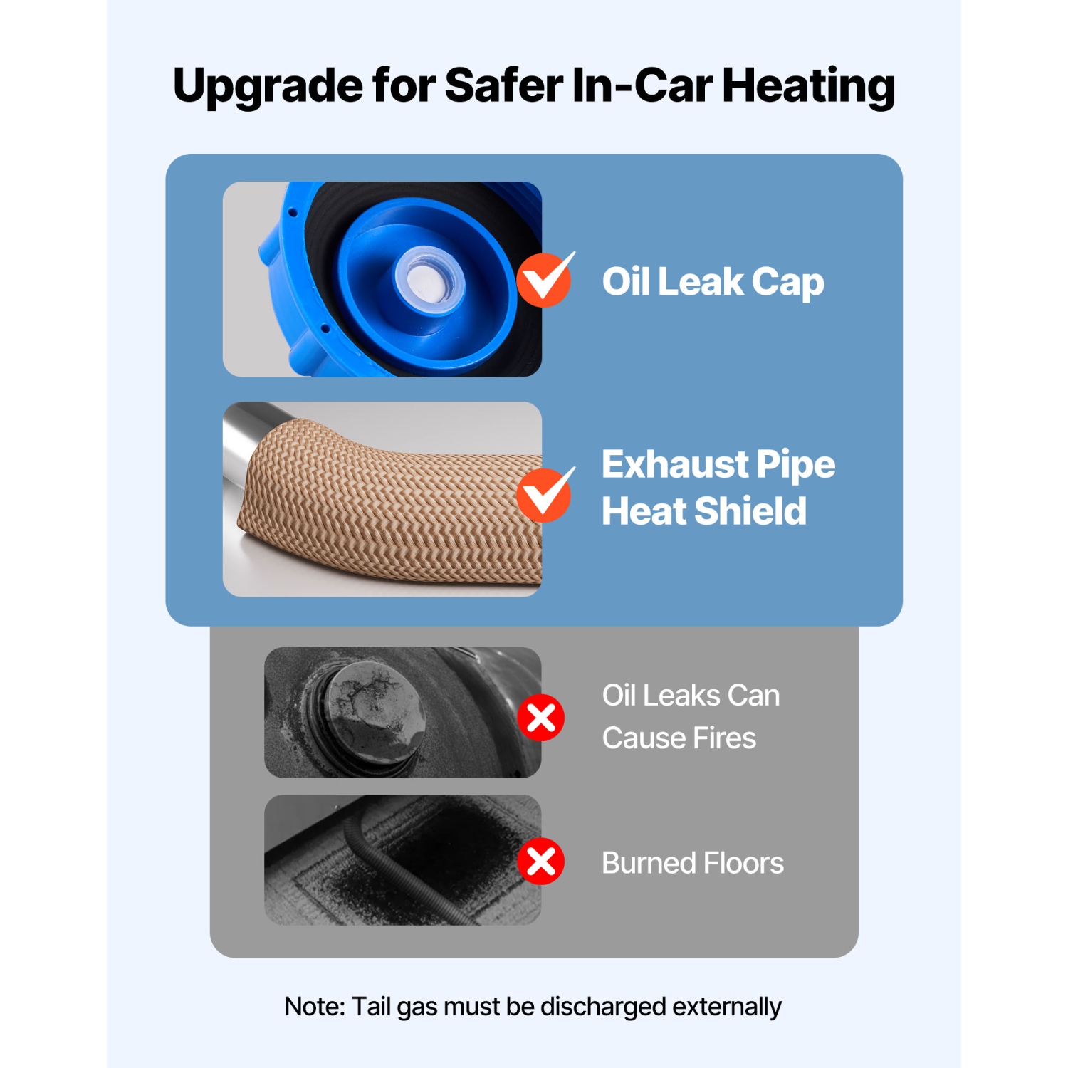 VEVOR 8 kW DC12-24V Diesel Air Heater, Fast Heating Diesel Parking Heater with Remote Control and Color Digital Display, 10L Fuel Tank, Low Noise,