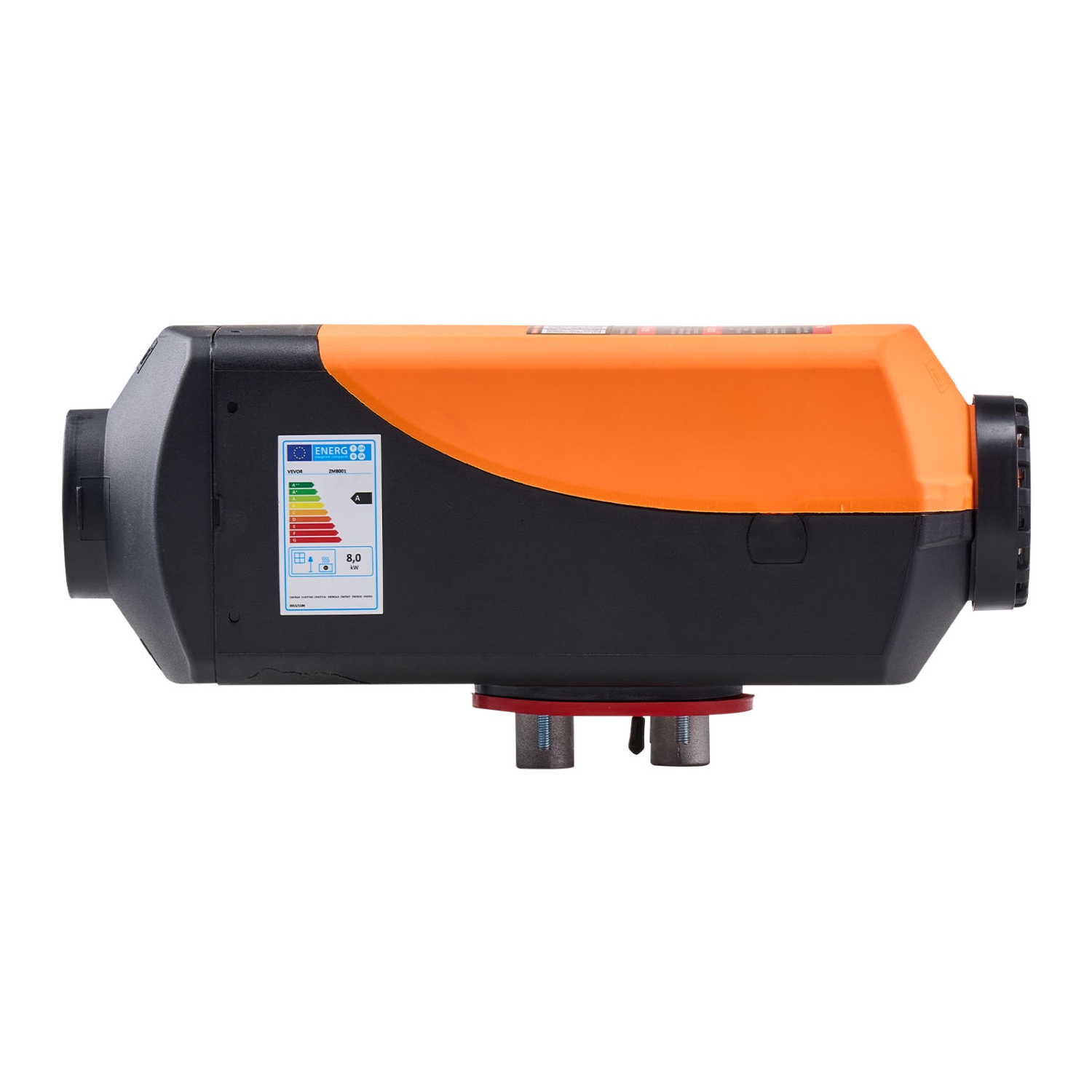 VEVOR 8 kW DC12-24V Diesel Air Heater, Fast Heating Diesel Parking Heater with Remote Control and Color Digital Display, 10L Fuel Tank, Low Noise,