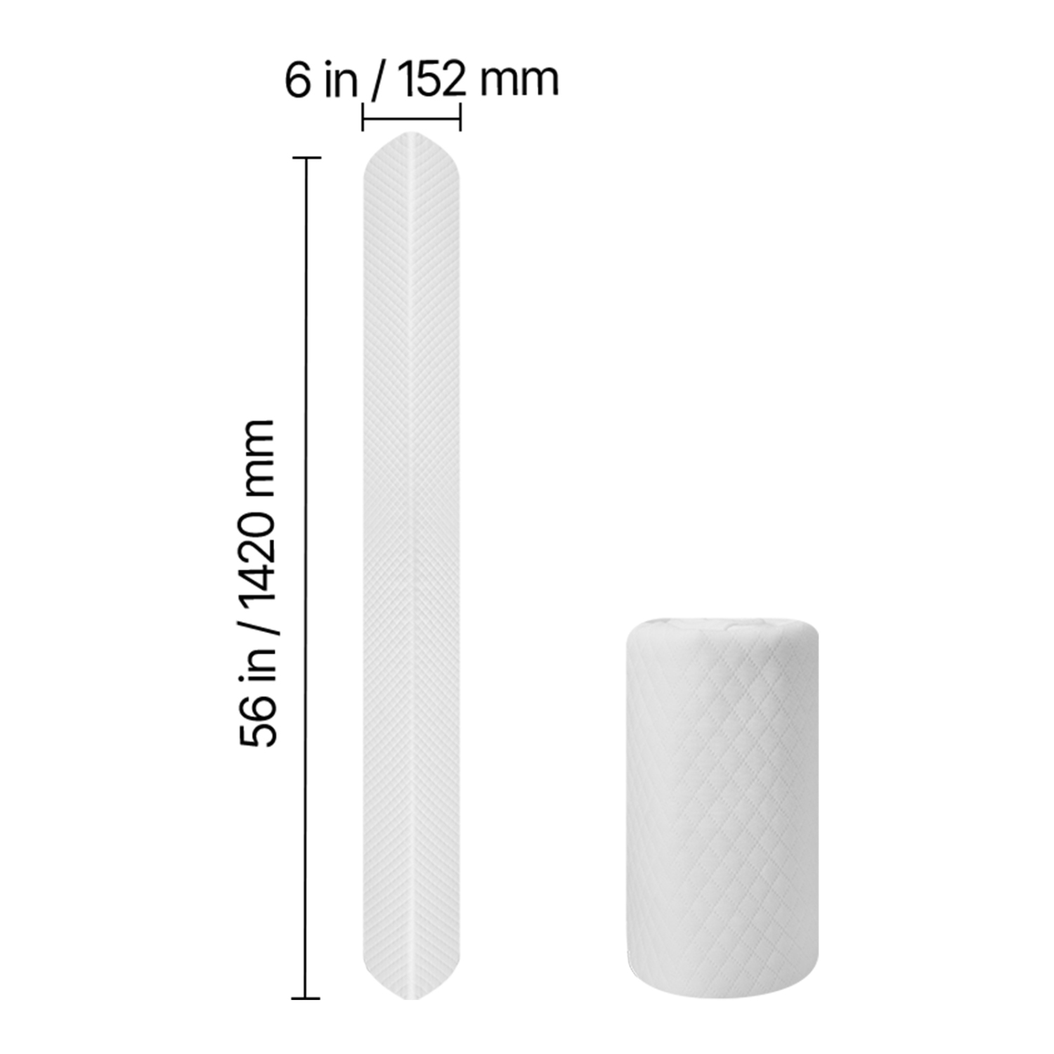 VEVOR 56-inch Toddlers Bed Bumper, Non-Slip Bed Rail Bumper, High-Rebound Foam Bedrail Guard for Toddlers with Machine-Washable Cover for Twin, Full,