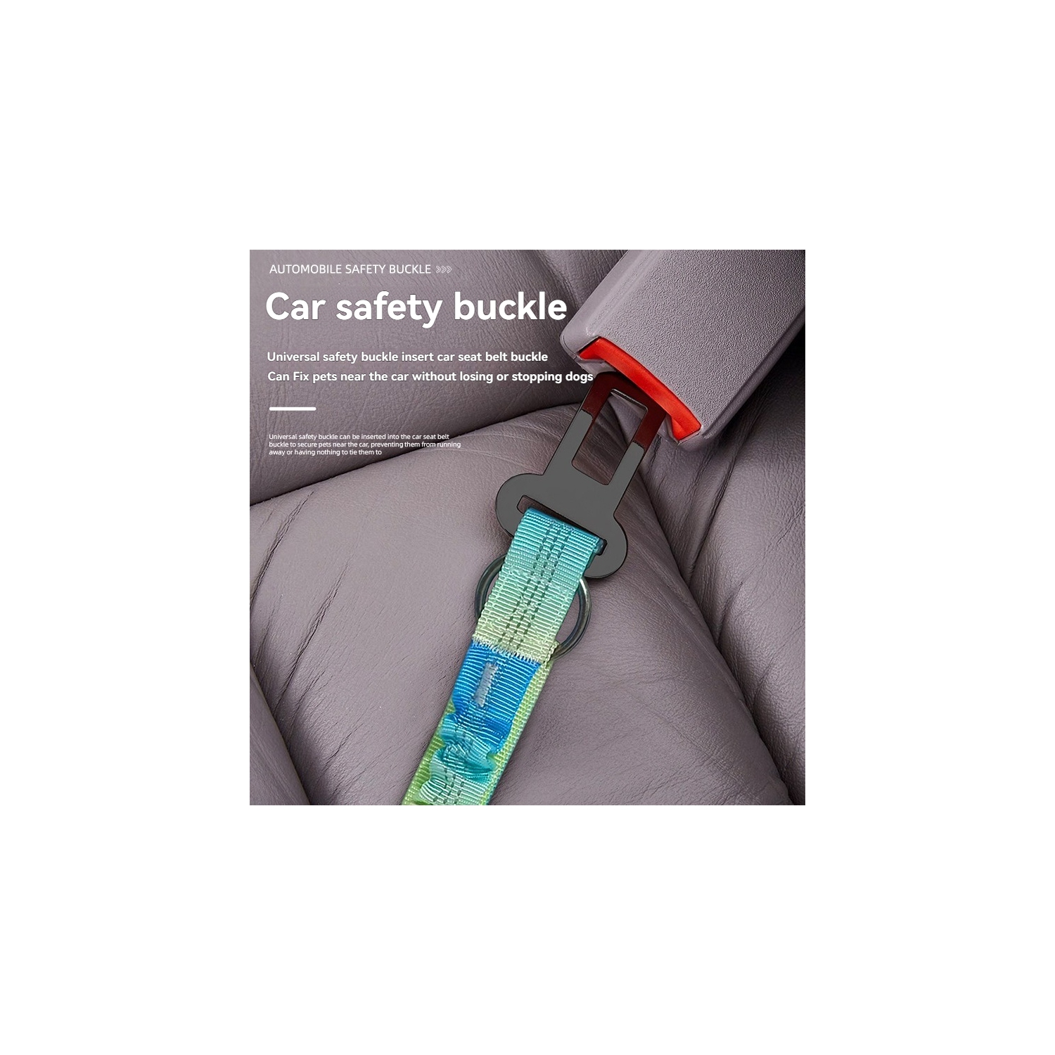 Pet Retractable Leash - 2.2m, Adjustable Length, Shock Absorber, Car Seat Belt Buckle, and Reflective Safety Strips, Versatile, Perfect for Nighttime