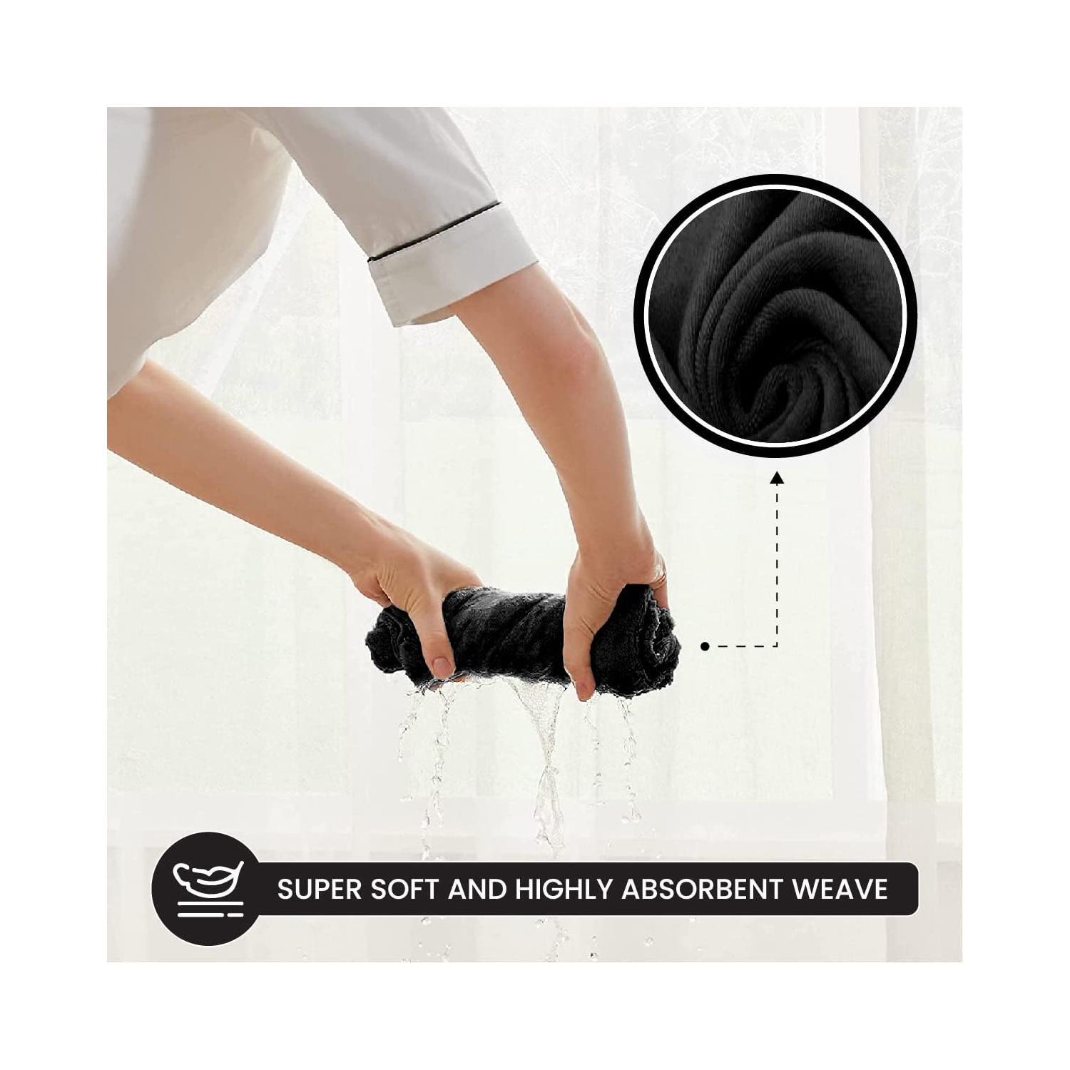 Canadian Linen Premium Bath Towels Set, 4 Pack, 26”x52” 500 GSM, Soft Absorbent Ring Spun Terry Cotton Lightweight Quick Dry Color Towels, Home