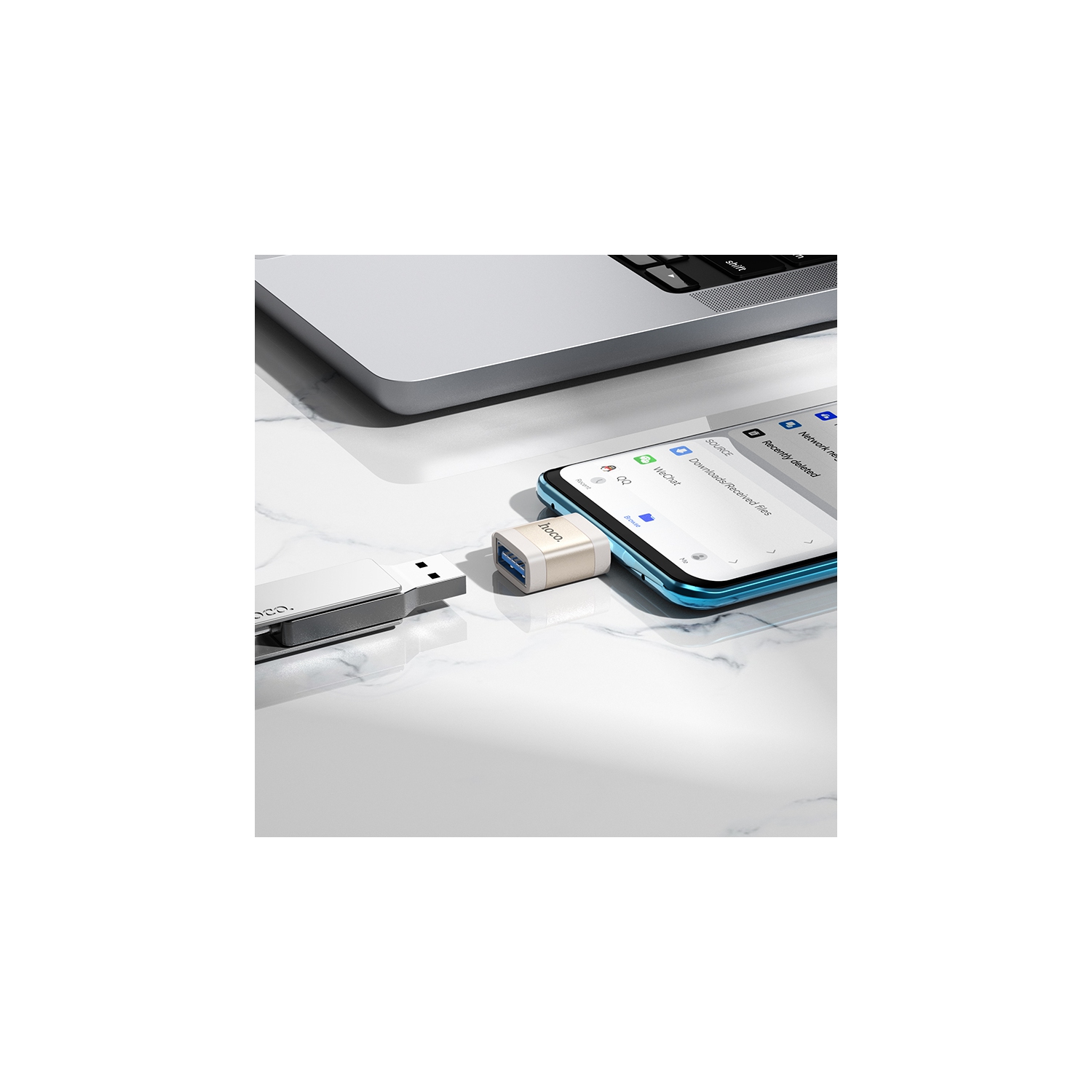 UA31C USB-C Male to USB-A Female Data Transfer OTG Adapter