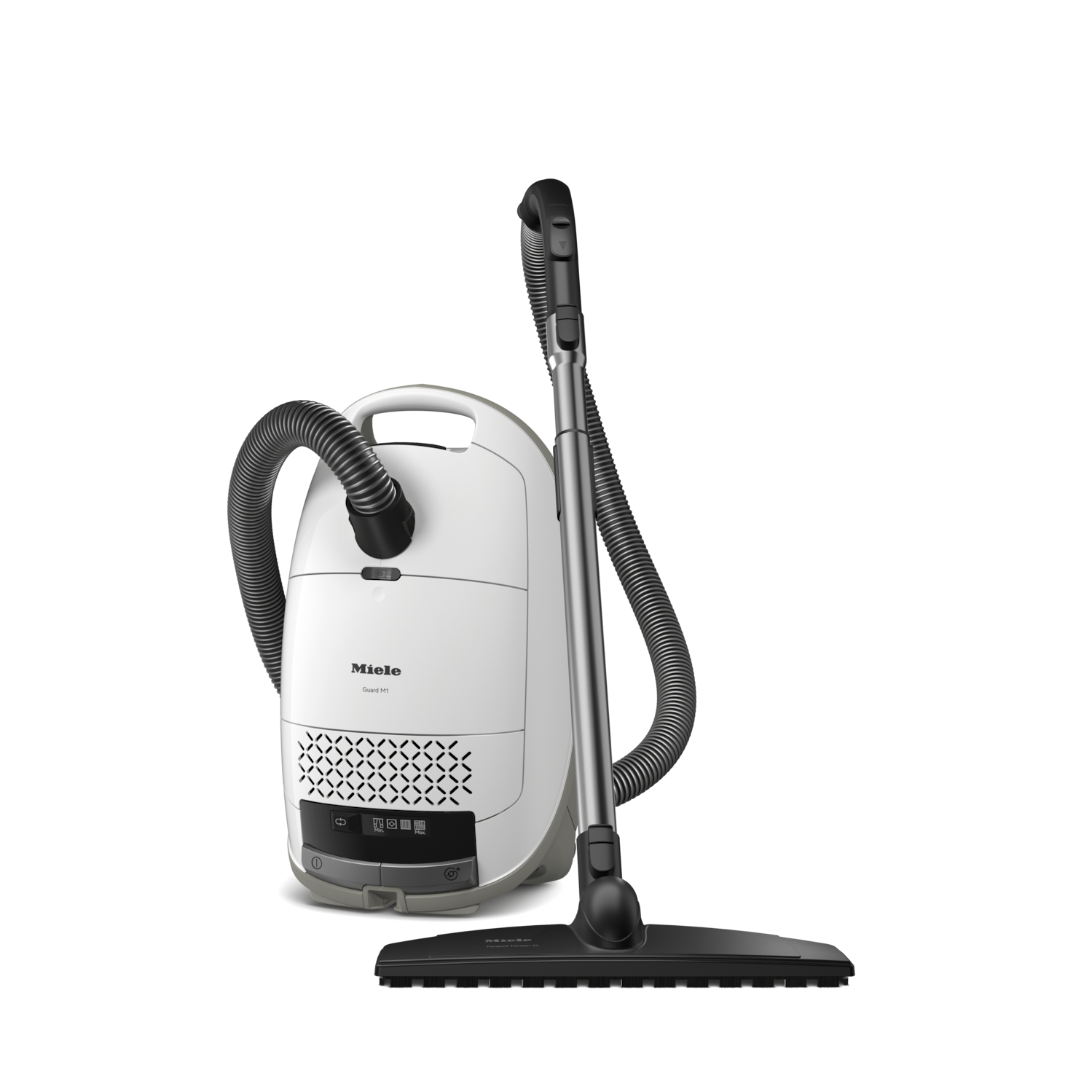 Miele Guard M1 Parquet XL | Large-Coverage Bagged Vacuum for Hardwood Floors, XL Parquet Twister Floorhead, 1200W Motor | Brilliant White |