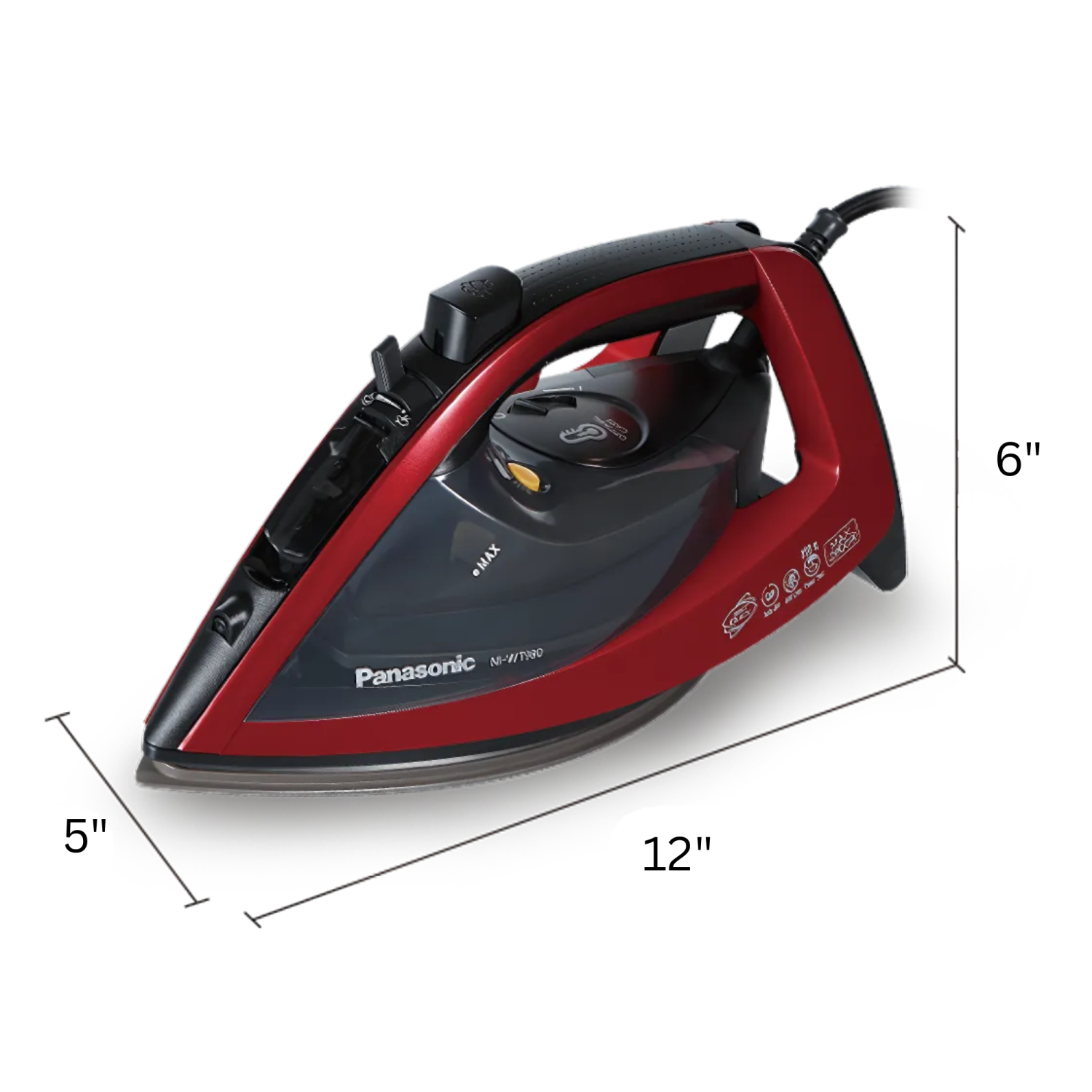 Panasonic Optimal Care Steam Iron NI-WT980 Metallic Red