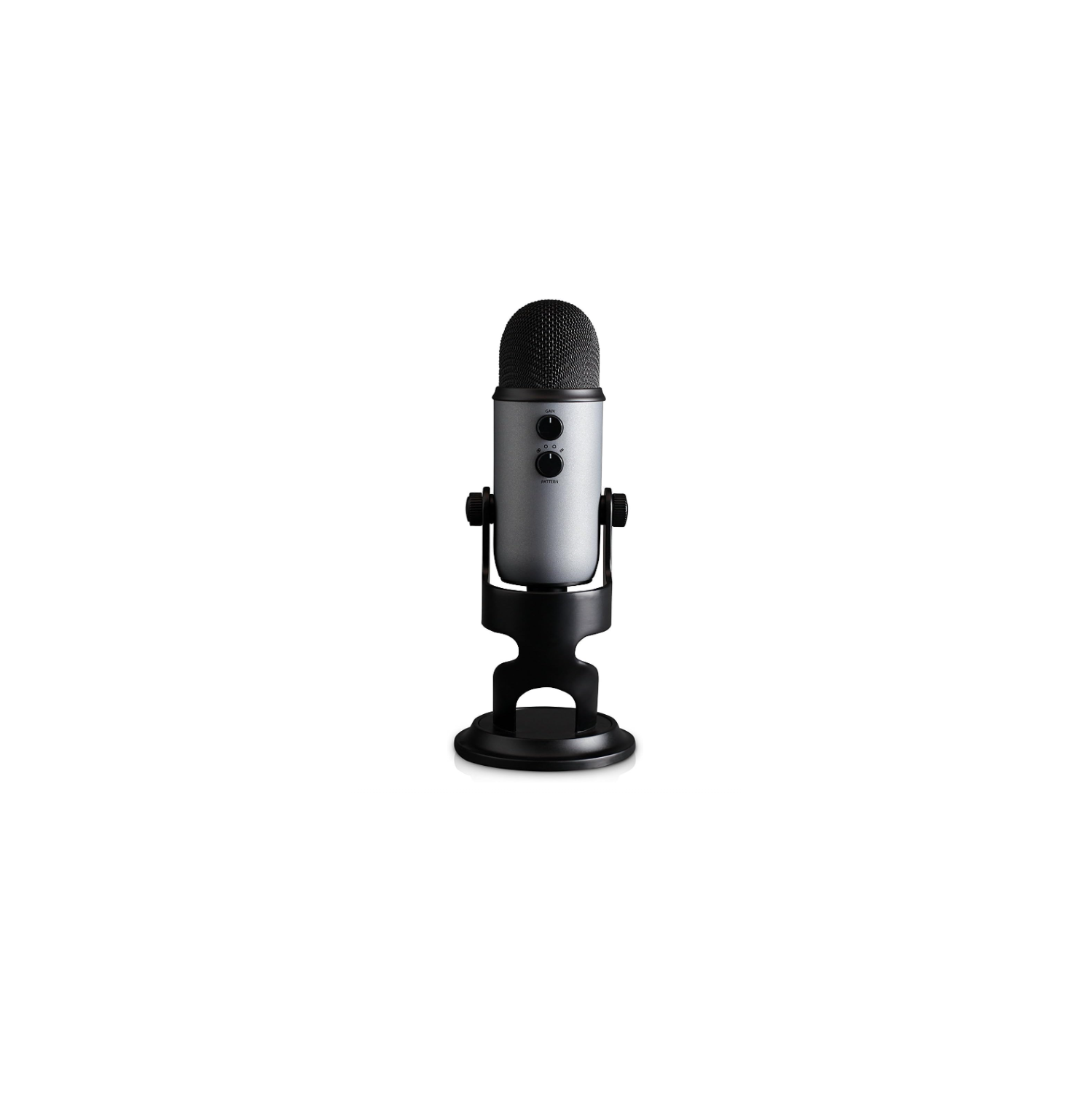 Refurbished - Blue Yeti USB Microphone for Recording, Streaming, Gaming, Podcasting on PC and Mac, Blue VO!CE Effects, Adjustable Stand, Plug and