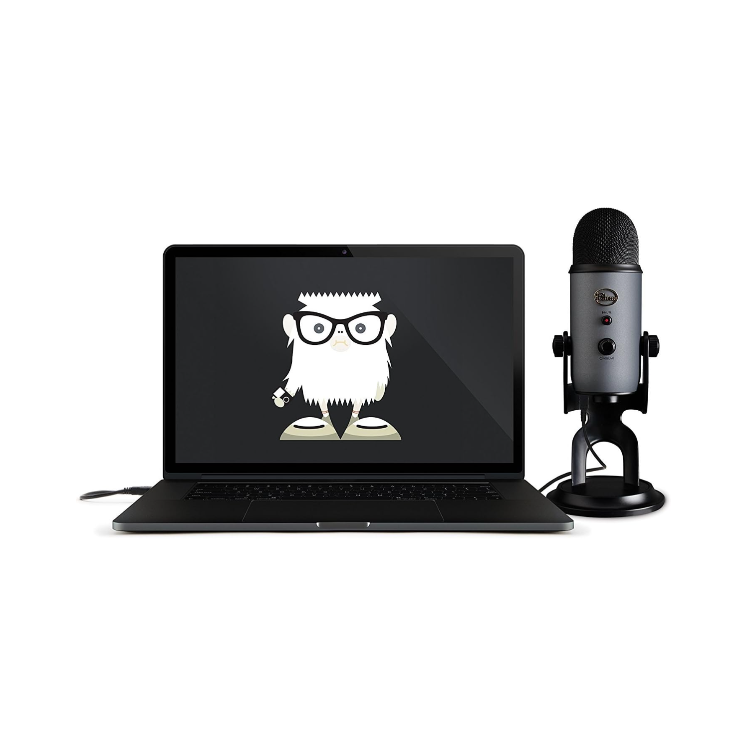 Refurbished - Blue Yeti USB Microphone for Recording, Streaming, Gaming, Podcasting on PC and Mac, Blue VO!CE Effects, Adjustable Stand, Plug and