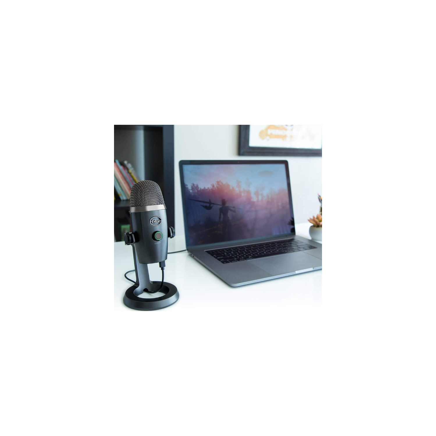 Remis à neuf - Microphone USB Blue Yeti Nano de Logitech for Creators, enregistrement pour PC et Mac, prêt à l'emploi - Gris ombre (988-000088)