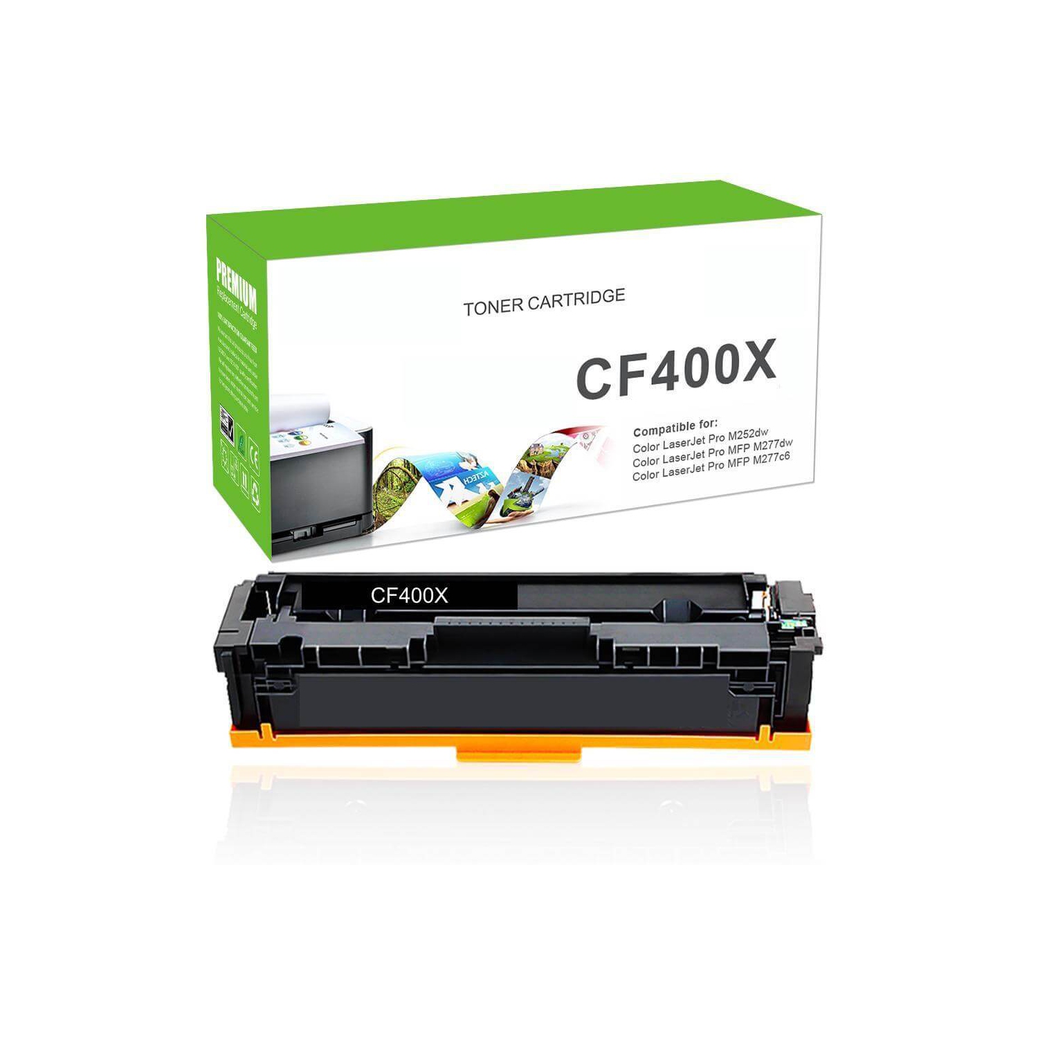 Compatible HP CF400X 201X Toner Cartridge Black 2800 Pages