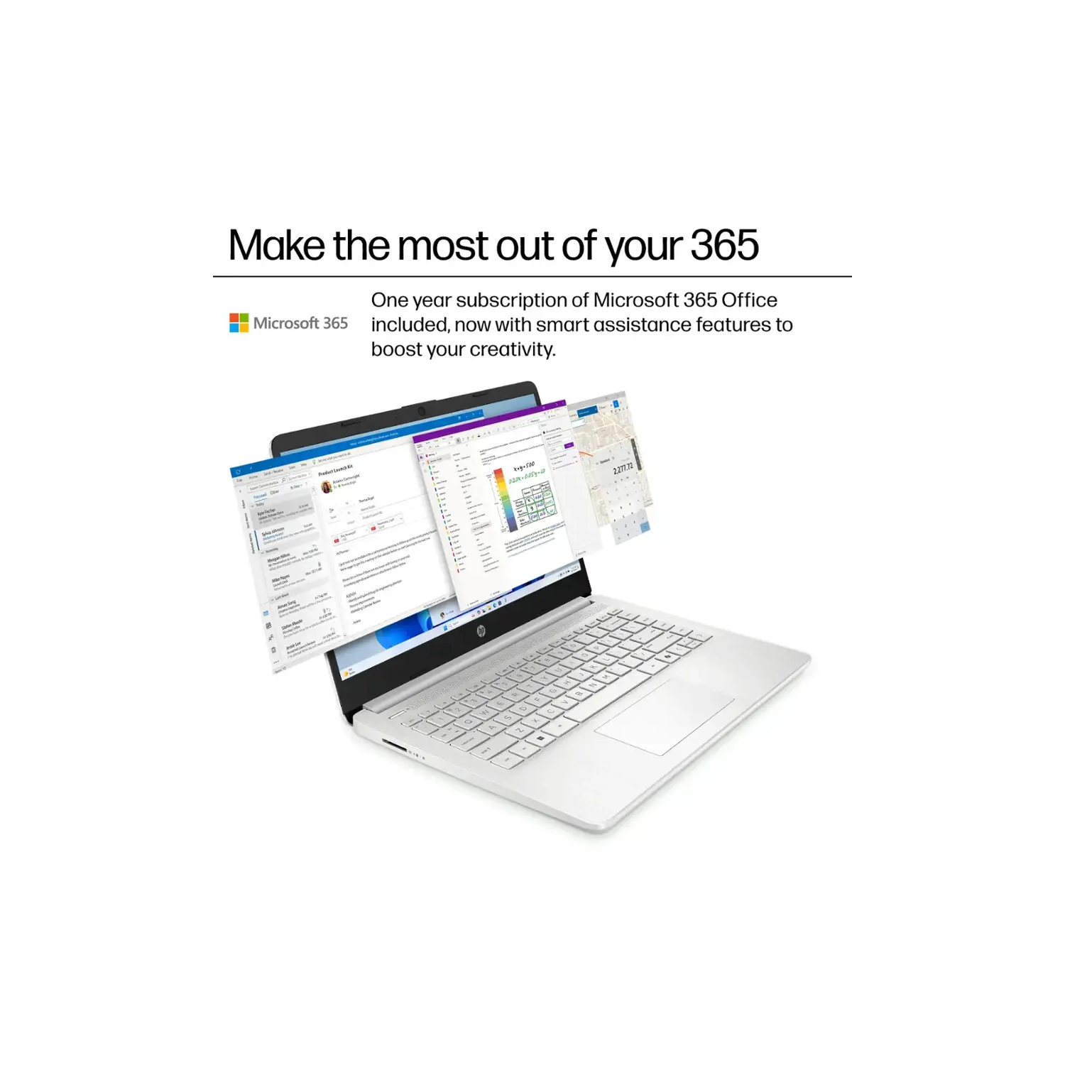 HP 14" Laptop, Intel Processor N150, 4GB Memory 128GB UFS, Microsoft Copilot, Windows 11 Home in S Mode, Wi-Fi 6, Lightweight, Bluetooth, HDMI, Silver