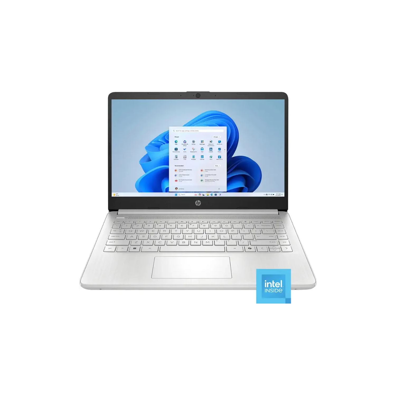 HP 14" Laptop, Intel Processor N150, 8GB Memory 128GB UFS, Microsoft Copilot, Windows 11 Home in S Mode, Wi-Fi 6, Lightweight, Bluetooth, HDMI, Silver