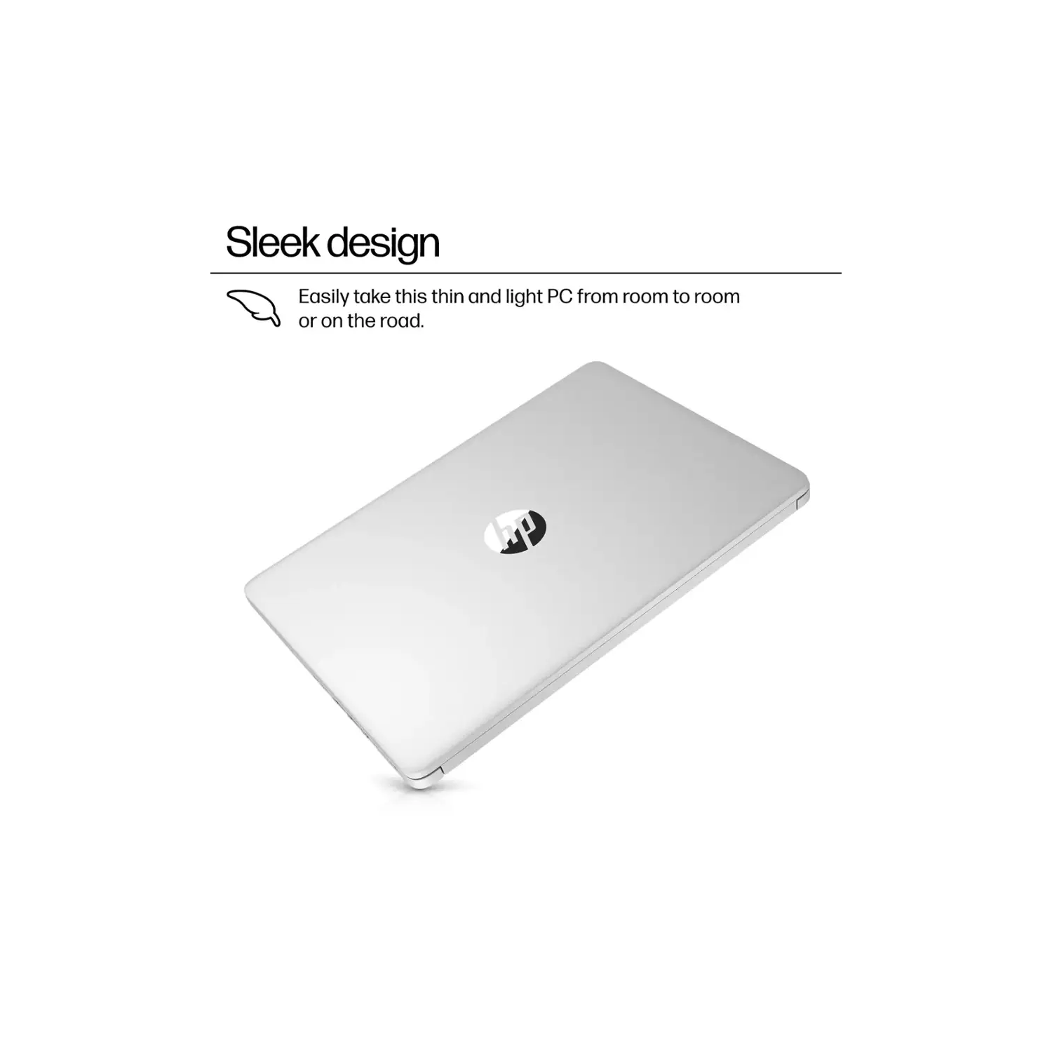 HP 14" Laptop, Intel Processor N150, 8GB Memory 128GB UFS, Microsoft Copilot, Windows 11 Home in S Mode, Wi-Fi 6, Lightweight, Bluetooth, HDMI, Silver