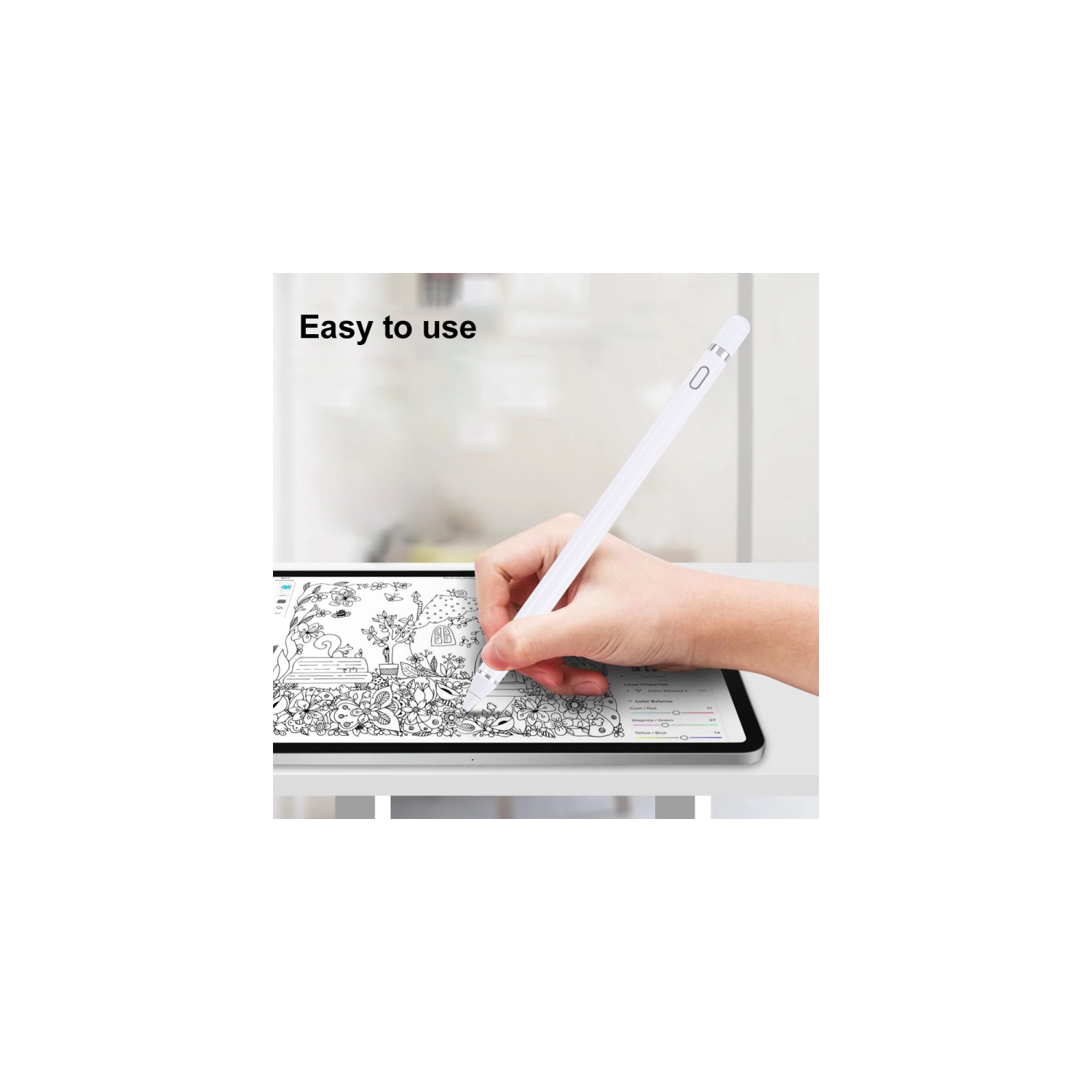 Stylet capacitif actif rechargeable universel SNESH-Pencil avec capuchon magnétique