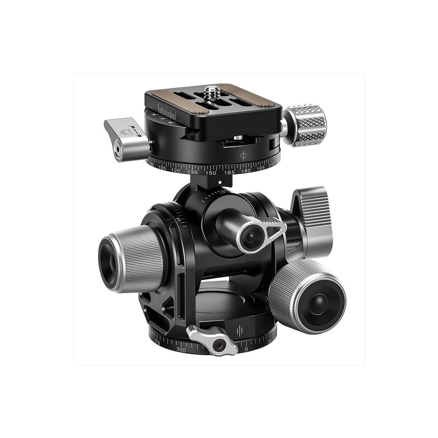 LEOFOTO G3 Geared Head with Panning Clamp