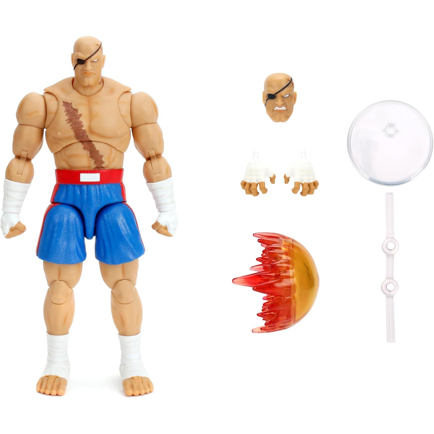 Street Fighter 2 The Final Challengers 8 Inch Action Figure Deluxe - Sagat