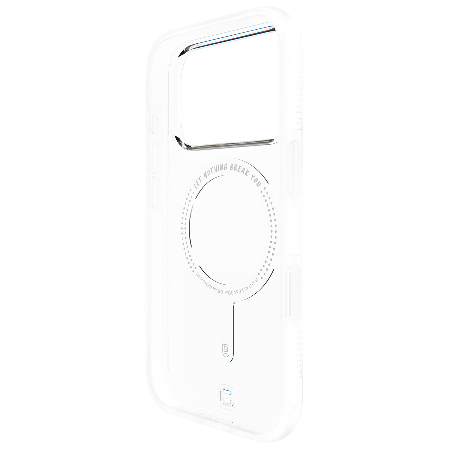 BodyGuardz Ace Pro Fitted Soft Shell Case with MagSafe for iPhone 17 - Clear/White
