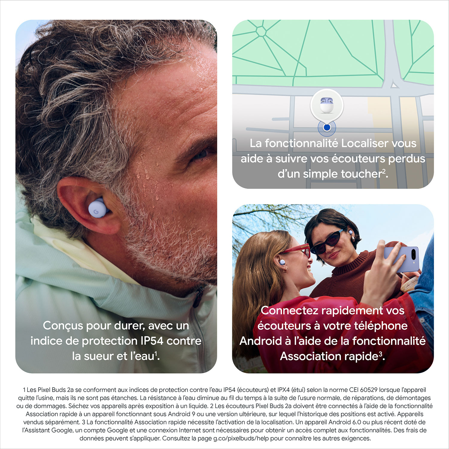 Google Pixel Buds 2a In-Ear Noise Cancelling True Wireless Earbuds - Iris