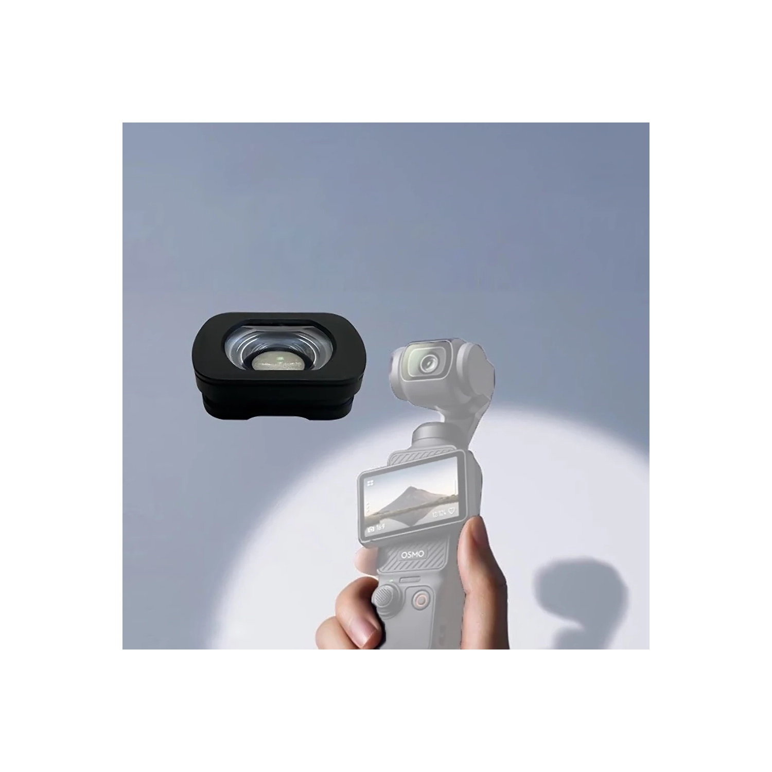 Objectif grand-angle compatible avec l'Osmo Pocket 3 de DJI, fixation magnétique/revêtement multiple/verre optique, objectif grand-angle magnétique