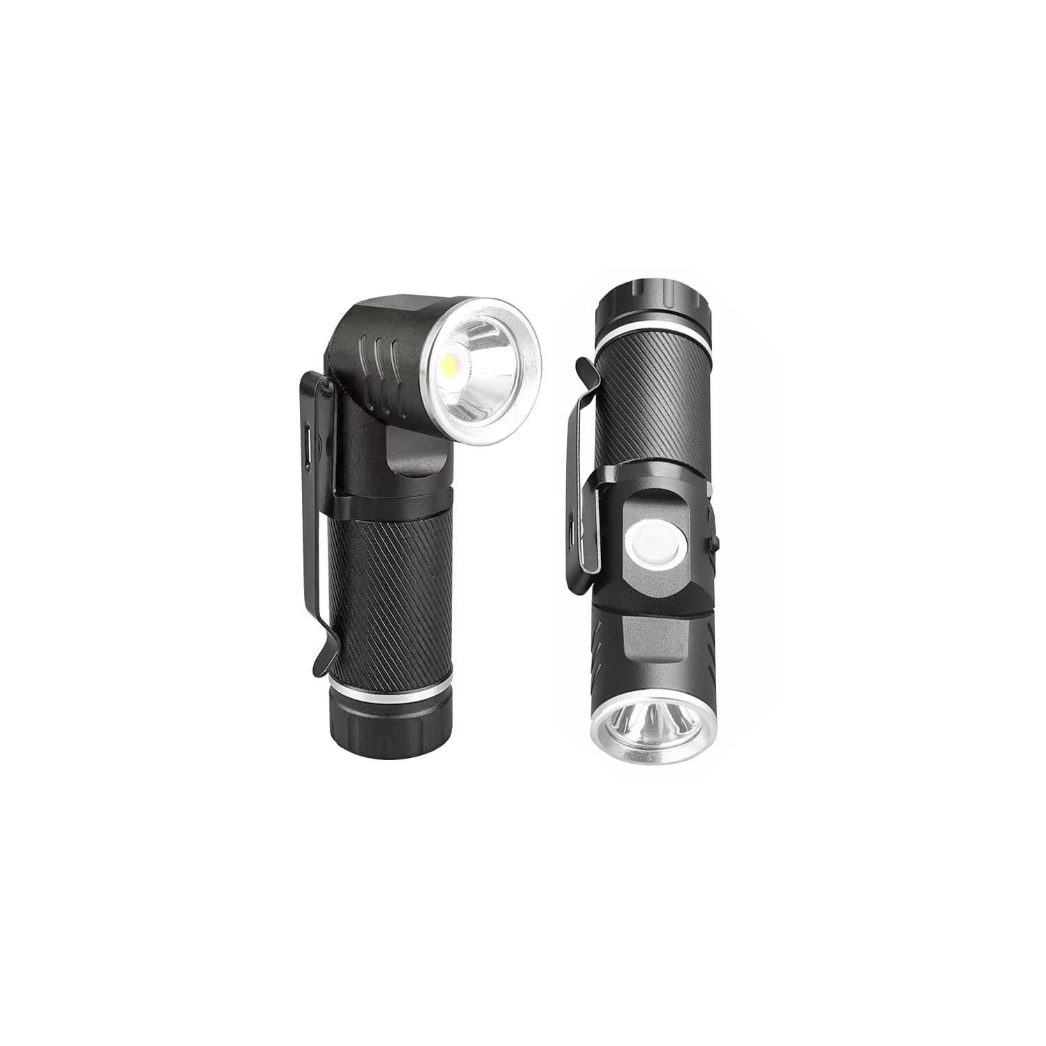 Rechargeable LED Flashlights Magnetic Flashlight 3 Modes Waterproof Camo Corner LED Torch for Camping, Outdoor, Hiking