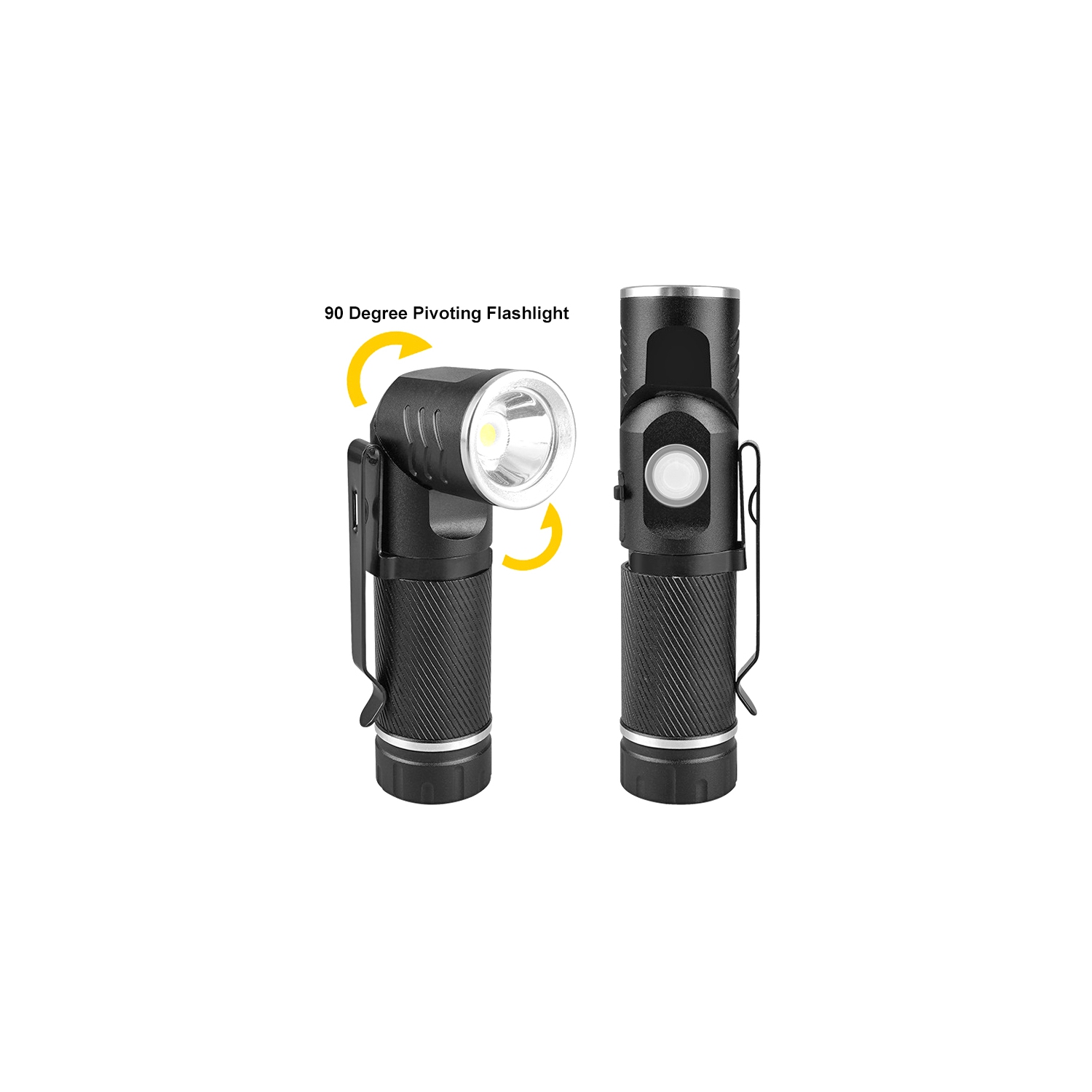 Rechargeable LED Flashlights Magnetic Flashlight 3 Modes Waterproof Camo Corner LED Torch for Camping, Outdoor, Hiking