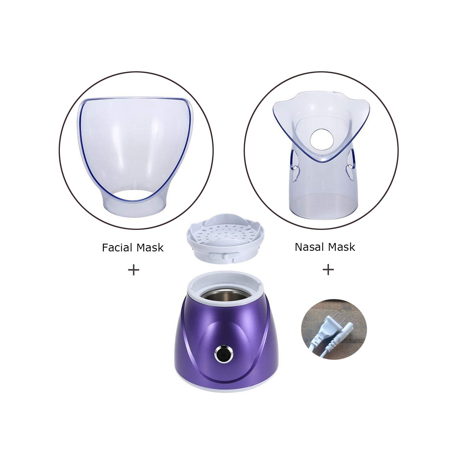 Facial Steamer,Nano Ionic Face Steamer for Home Facial,Face Sauna Spa Sinuses Moisturizing Cleansing Pores for for Women Moisturizing Home SPA