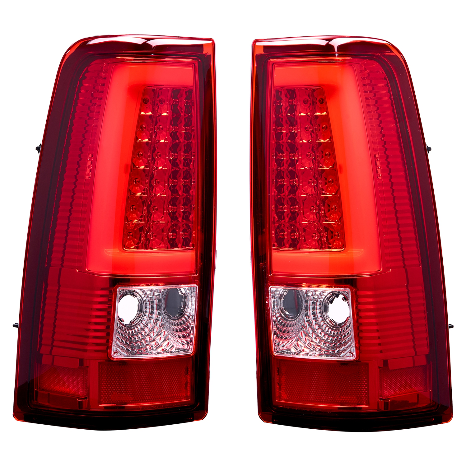 Feu arrière VEVORPCS Compatible avec les feux de freinage latéraux LED, rouge, Silverado 1500 1500 HD 2500 2500 3500, 2007-2007 HD 2003-2006 de