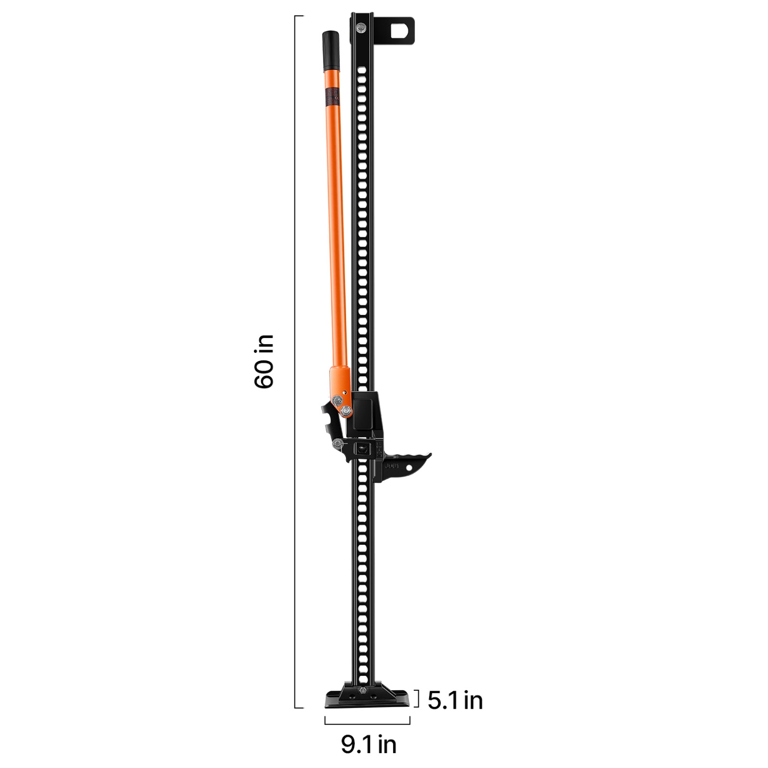 VEVOR 60" Farm Jack, Utility High Lift Farm Jack, 3.18 Ton Capacity Ratcheting Off Road Utility Jacks, Heavy-Duty Lift Jacks with 5.12"-54.33"