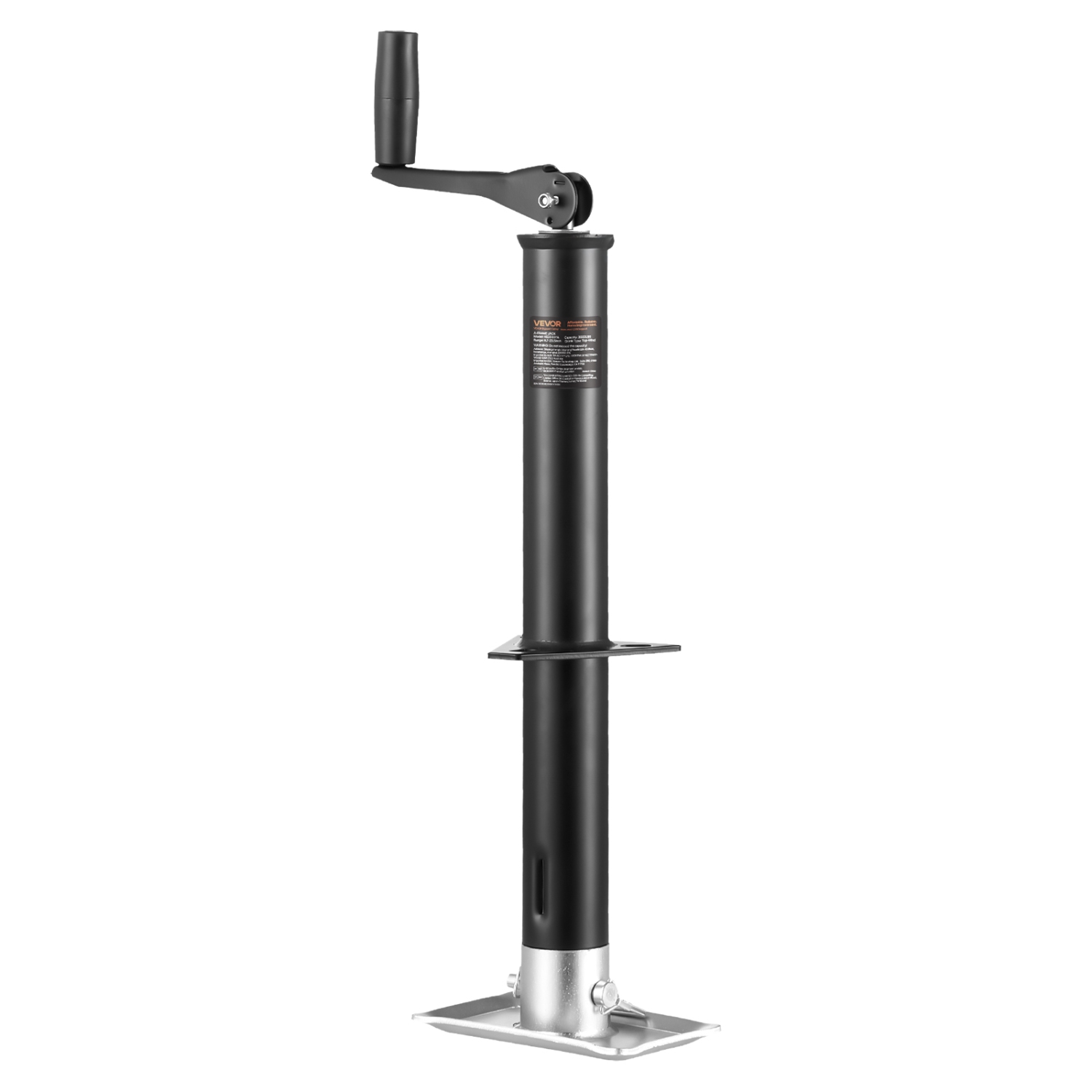 VEVOR 15-inch A-Frame Trailer Jack, 2000 lbs Dynamic Load Capacity, Trailer Jack Stand with Handle & Rectangular Footpad, Suitable for RV, Horse,