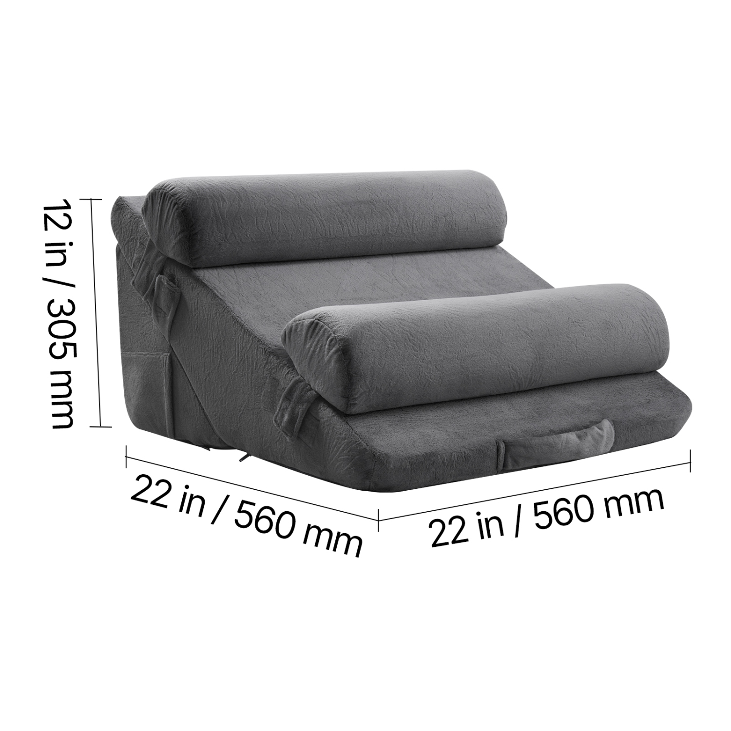 VEVOR Wedge Pillow for Sleeping, 4 Pcs Adjustable Orthopedic Bed Wedge Set, Support Arm Leg Neck Shoulder, Post Surgery Pillow for Back Pain, Acid