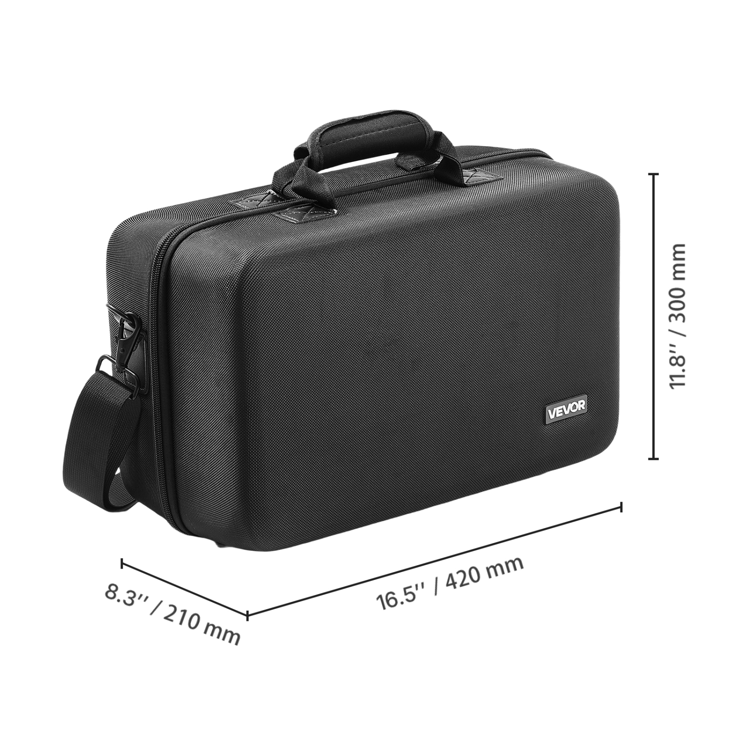 VEVOR PS5 Carrying Case, Travel Bag for Playstation 5 Shockproof EVA, Soft Interior Lining & Padded Dividers for Extra Protection, Spacious Design