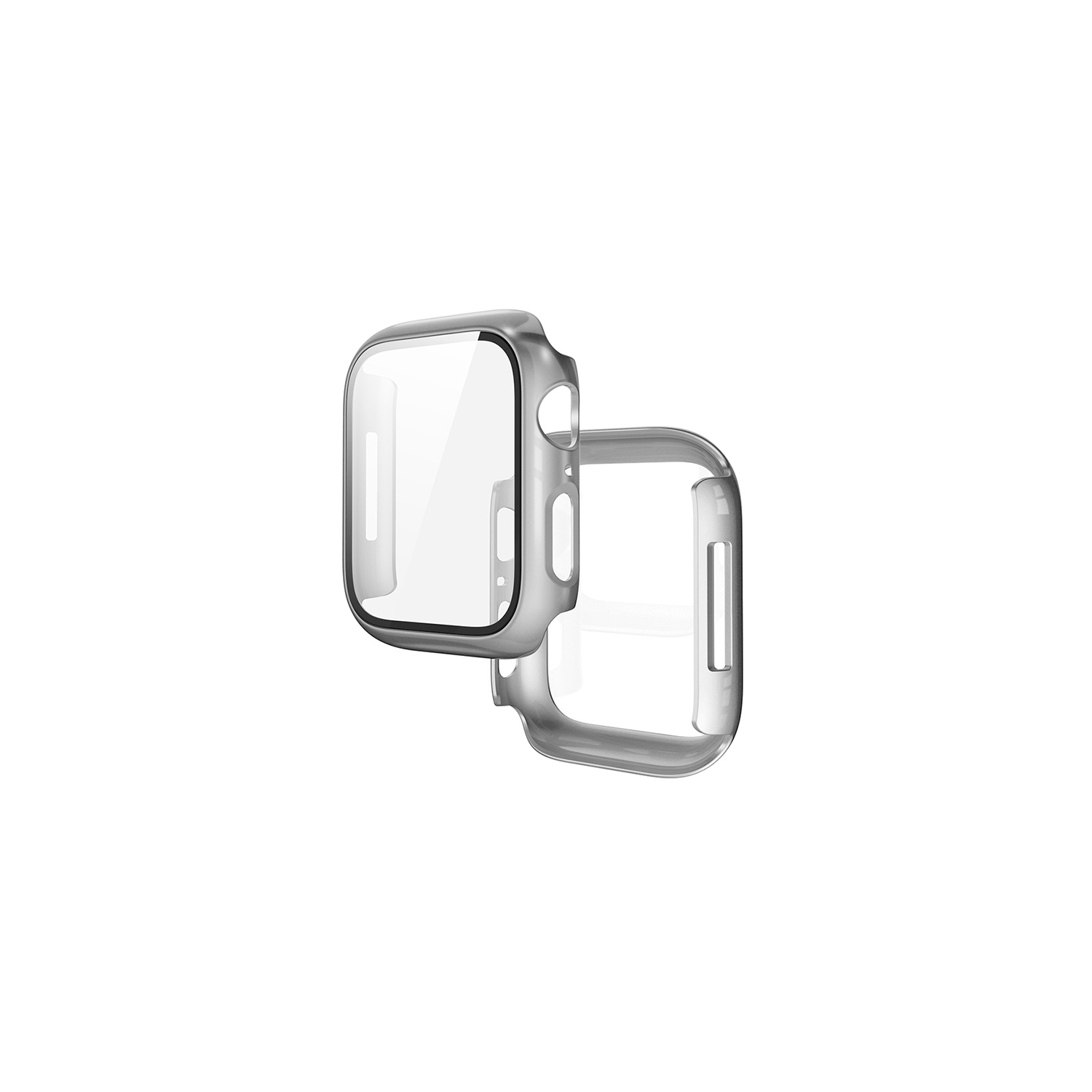 Étui pour Apple Watch Series 9/Series 8/Series 7 de 41&nbsp;mm avec protecteur d'écran en verre trempé, pare-chocs et couvre-visage mince pour iWatch
