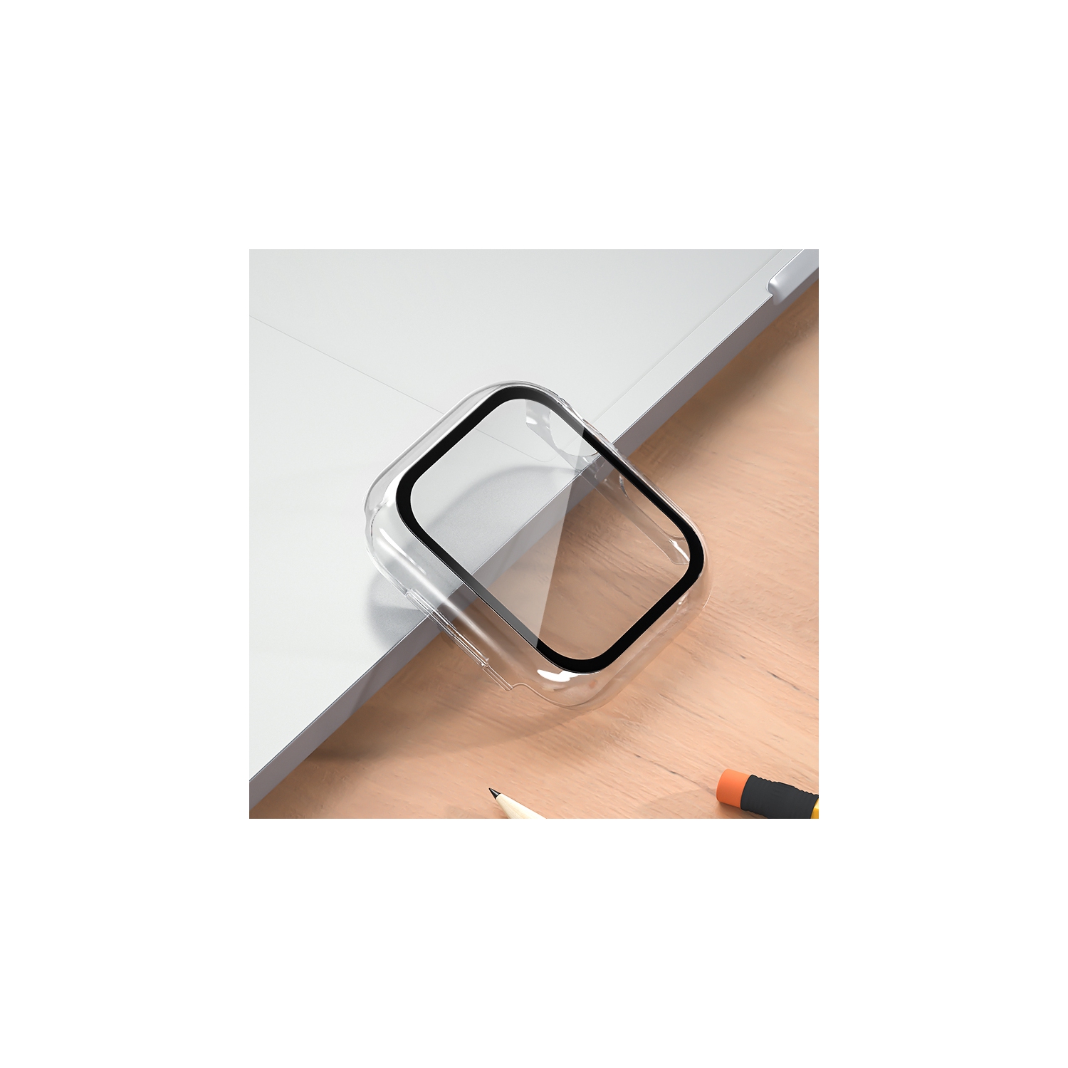 Case for 41mm Apple Watch Series 9/Series 8/Series 7 with Tempered Glass Screen Protector,Protective Bumper and Slim Face Cover for iwatch S9/S8/S7