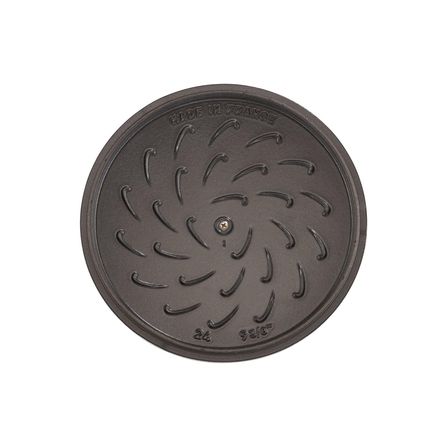 Faitout en fonte de Staub, 3,75&nbsp;Qt, sert 3-4, fabriqué en France, blanc