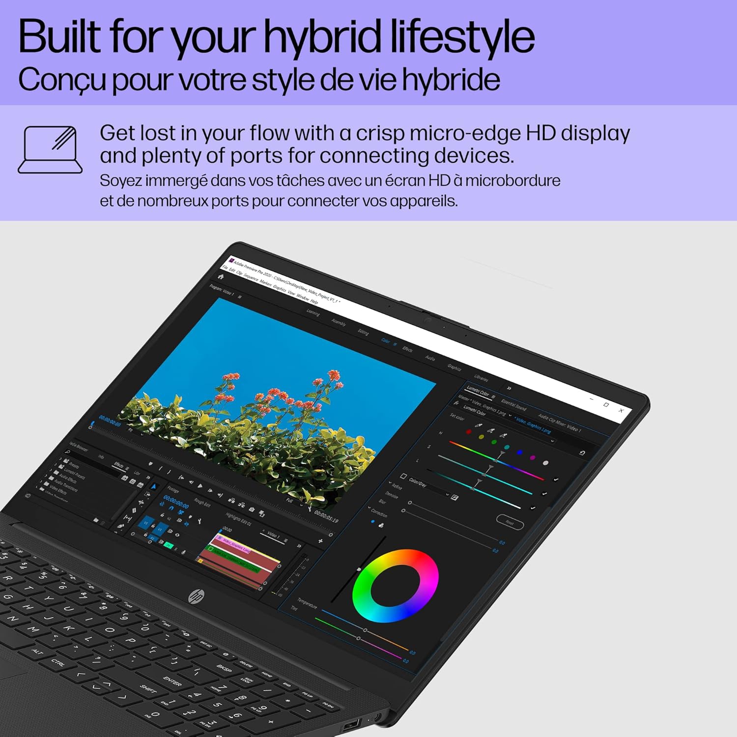 Brand New, HP 15.6" Full HD, 16GB RAM, Intel UHD Graphics, 256GB = 128GB UFS + 128GB USB, Windows 11 + Office365 + New Copilot AI & Social Media
