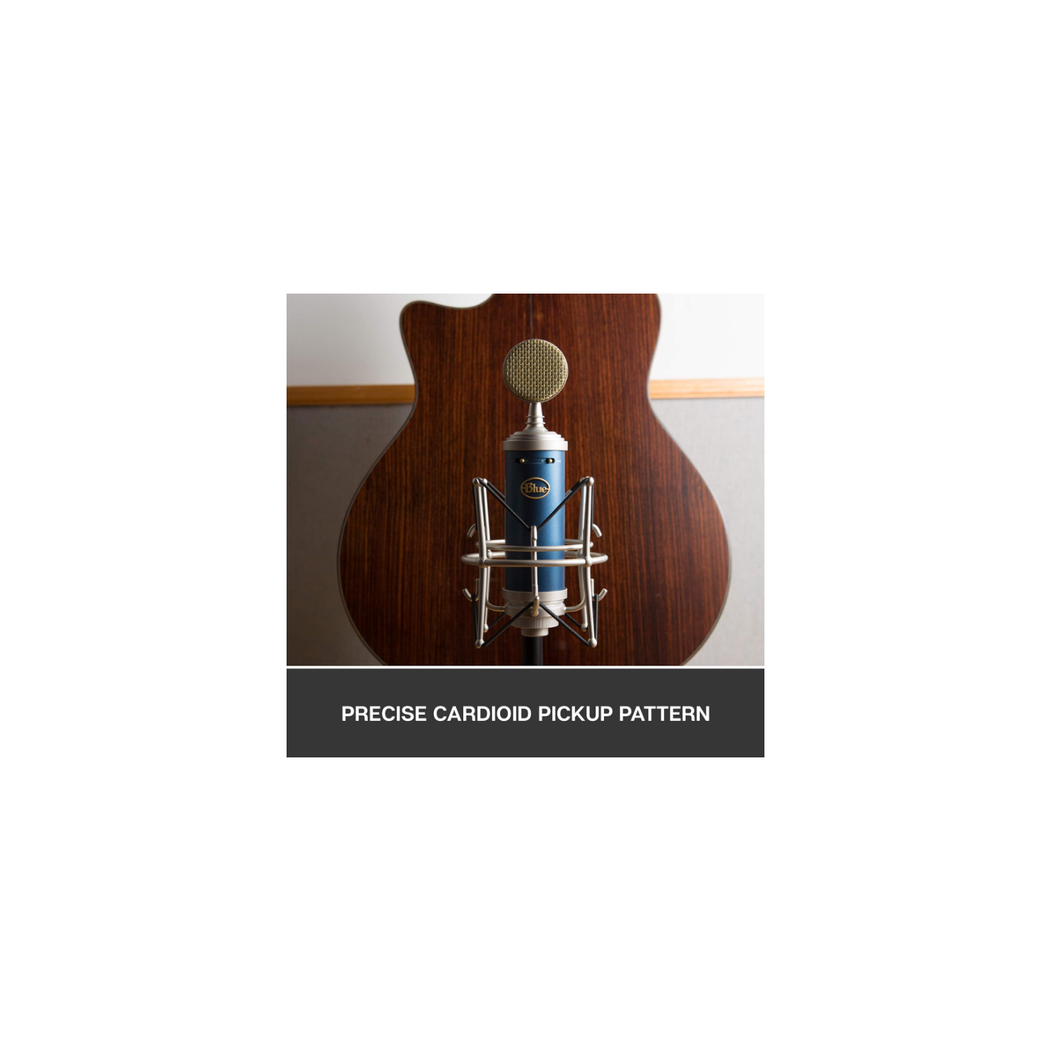 Refurbished - Logitech Blue Bluebird SL XLR Cardioid Condenser Microphone for Pro Recording, Streaming, Podcasting, Gaming, with Shockmount - Blue