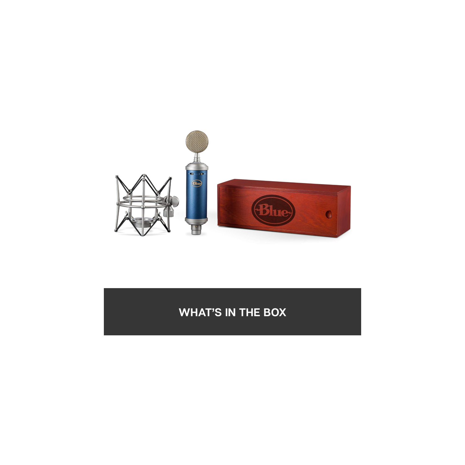 Refurbished - Logitech Blue Bluebird SL XLR Cardioid Condenser Microphone for Pro Recording, Streaming, Podcasting, Gaming, with Shockmount - Blue