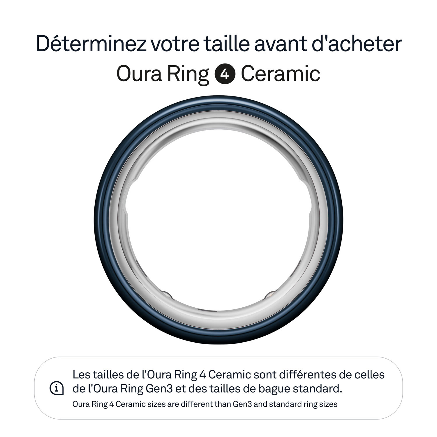 Oura Ring 4 Ceramic Sleep & Fitness Smart Ring - Midnight - Size 12 - Retail Exclusive at Best Buy