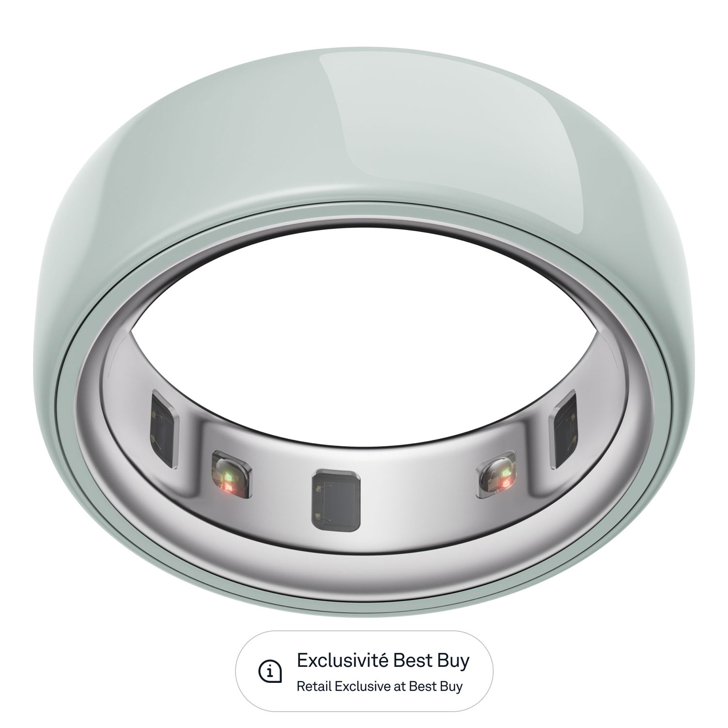 Anneau d'activité et de suivi du sommeil Oura Ring 4 en céramique - Marée - Taille 5 - Partenariat exclusif de Best Buy