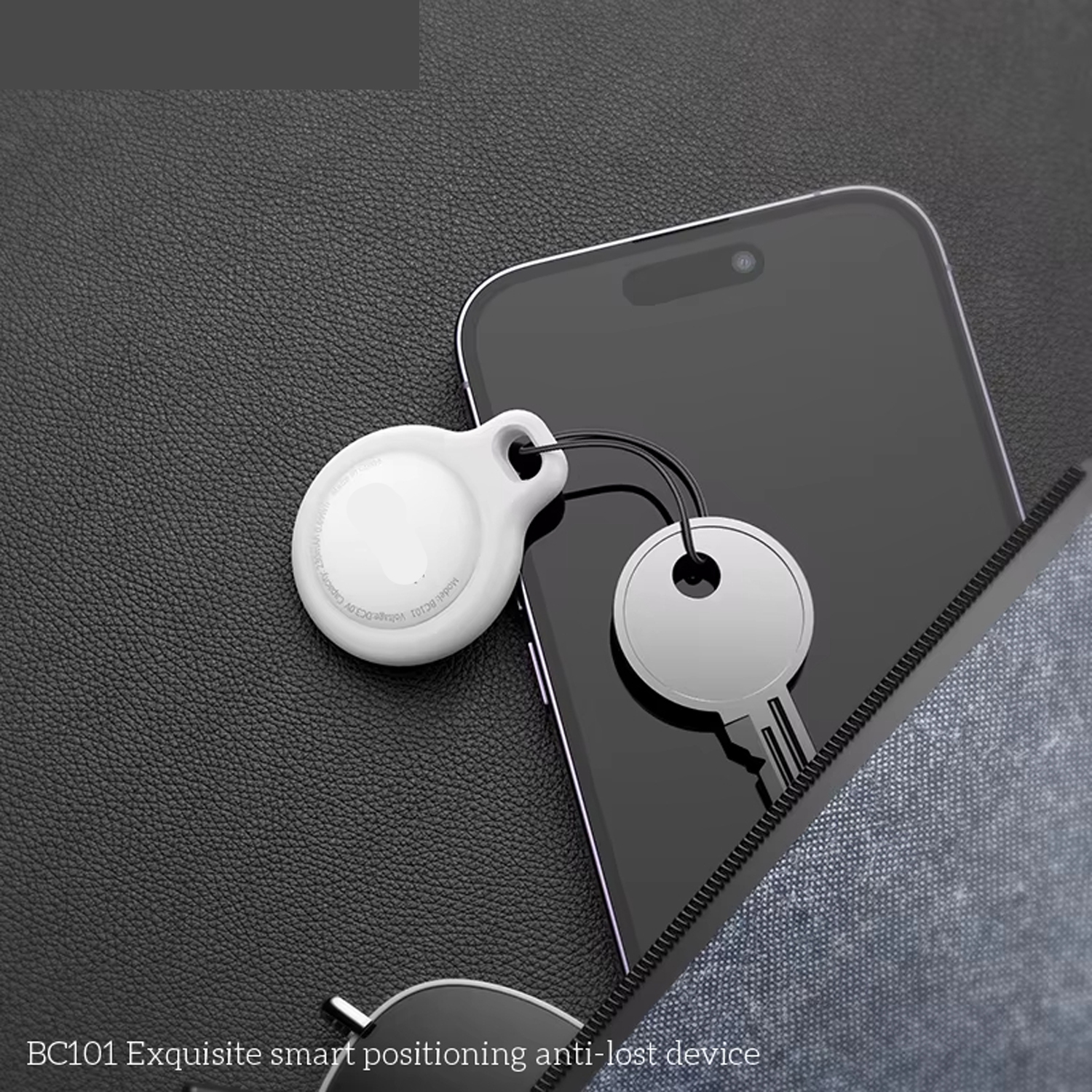 BC101 Smart AirTag Trackers avec son GPS Global Fonctionne avec le système iOS Localiser mon APPLICATION Tag Mini Localisateur de clés pour animaux