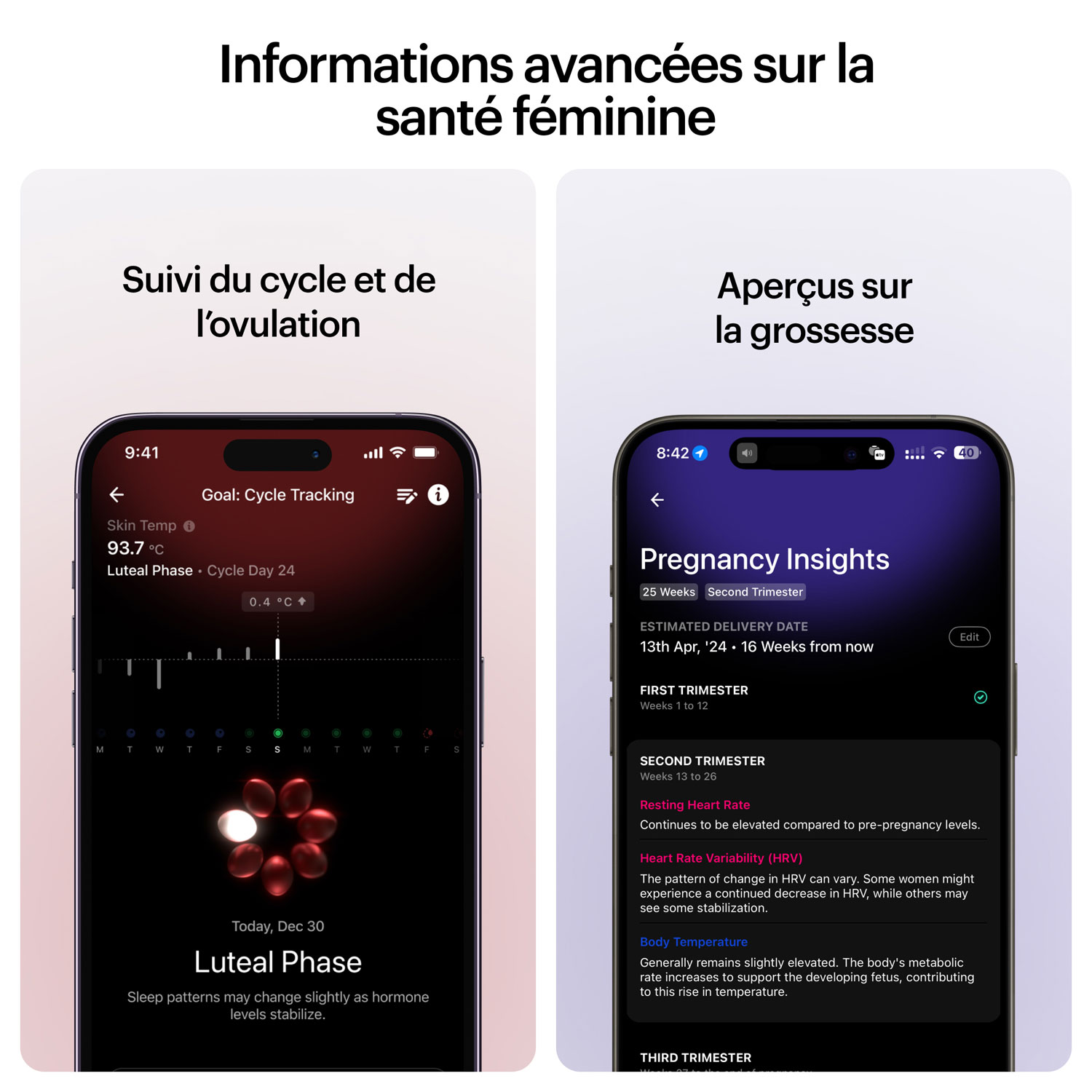 Anneau intelligent pour le sommeil et la mise en forme Ring Air d'Ultrahuman - Taille 5 - Rose doré