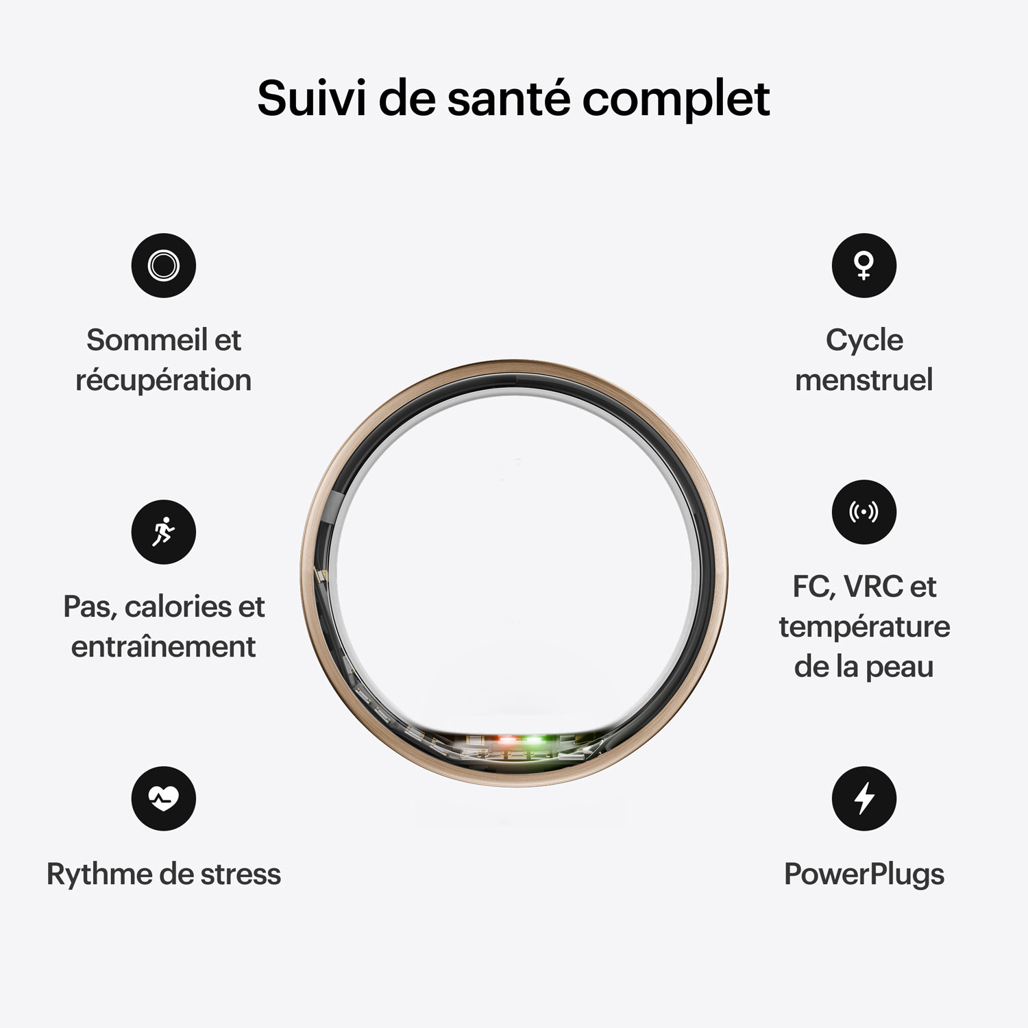 Ultrahuman Ring Air Sleep & Fitness Smart Ring - Size 8 - Rose Gold