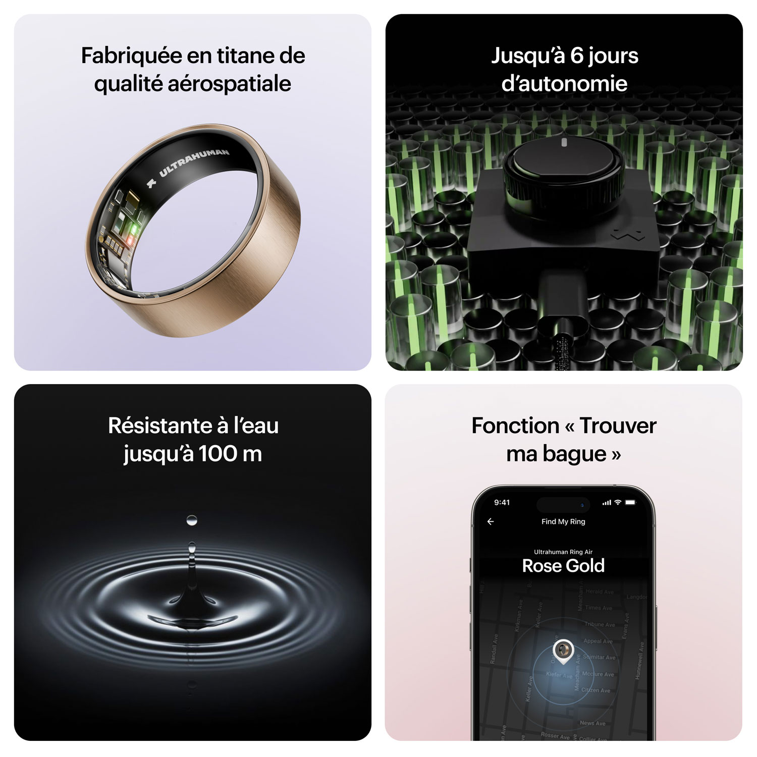 Ultrahuman Ring Air Sleep & Fitness Smart Ring - Size 11 - Rose Gold