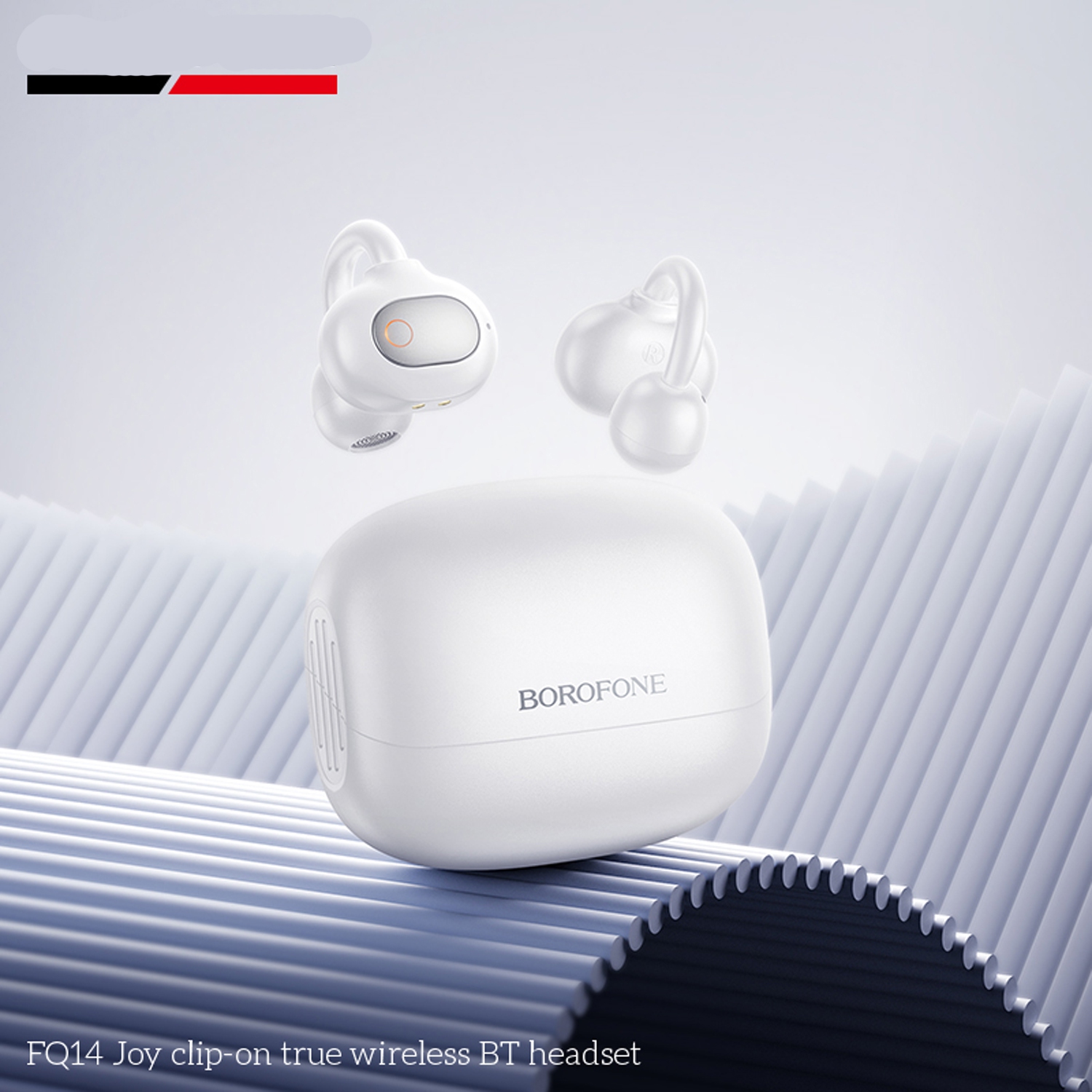 Casque d'écoute Bluetooth 100 % sans fil à pince T1 de BOROFONE, noir